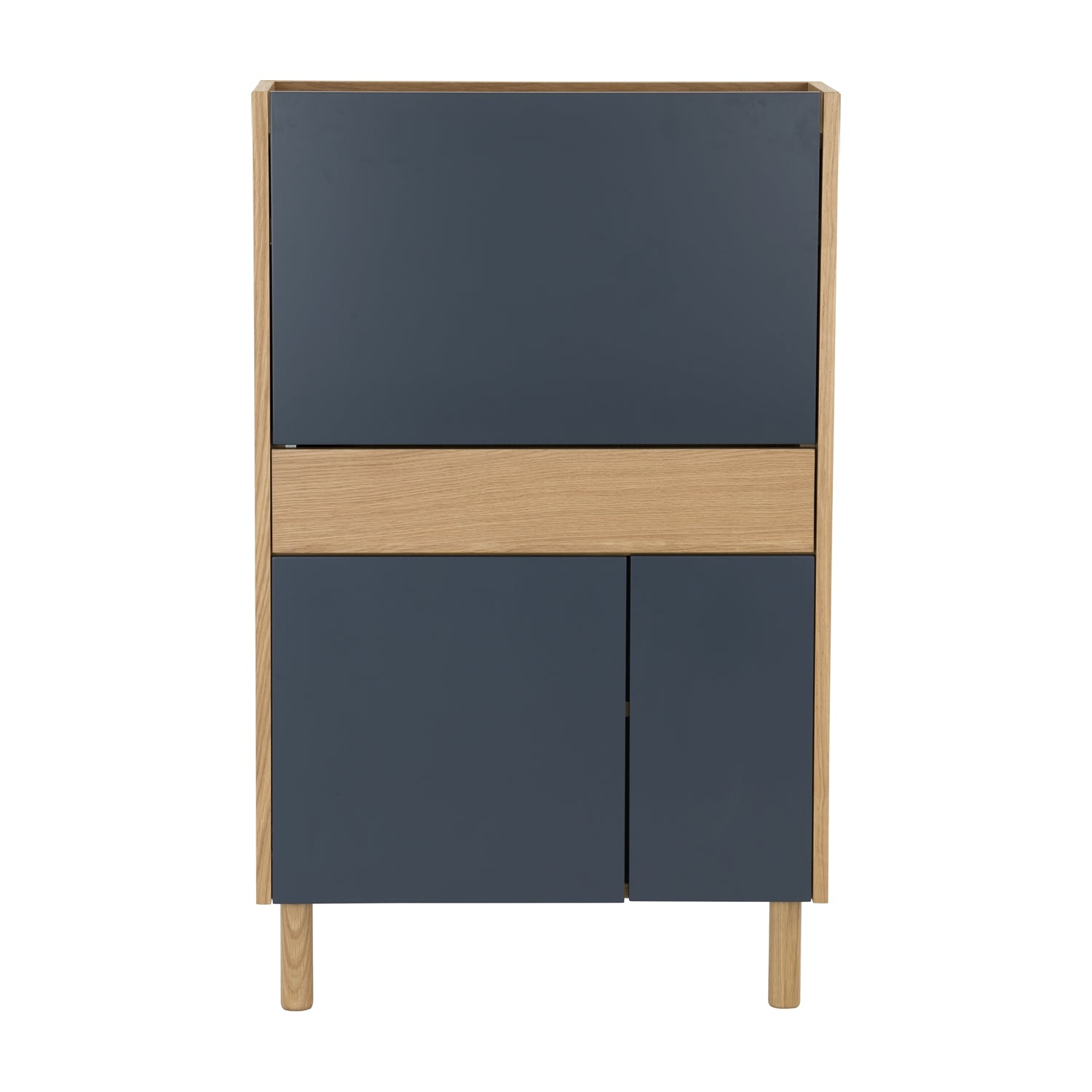 馬來西亞原裝進口實木傢俬 - LU系列 - BARTON 下拉式書桌連儲物櫃