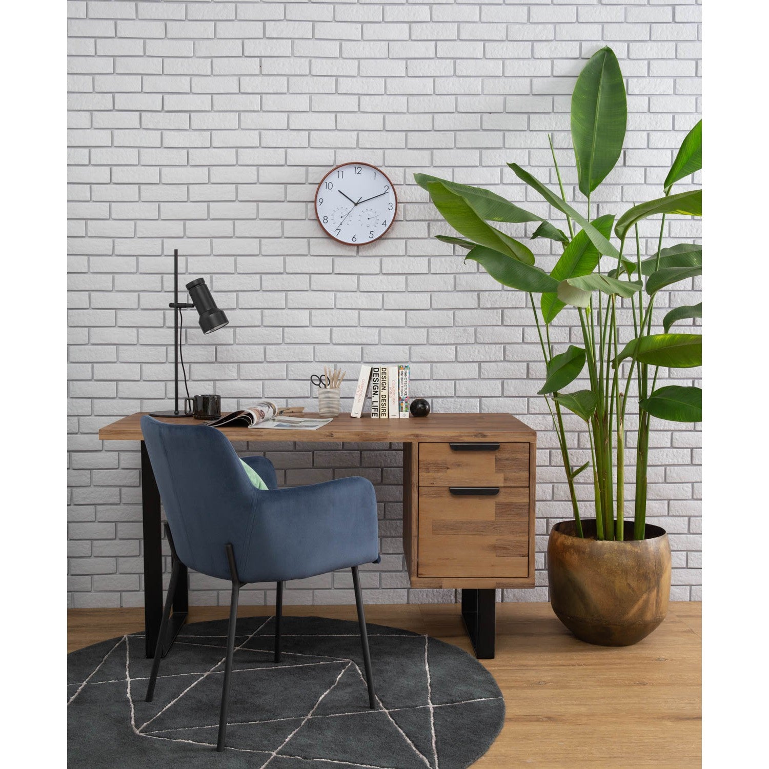 馬來西亞原裝進口實木傢俬 - F系列 - Brighton布萊頓書桌