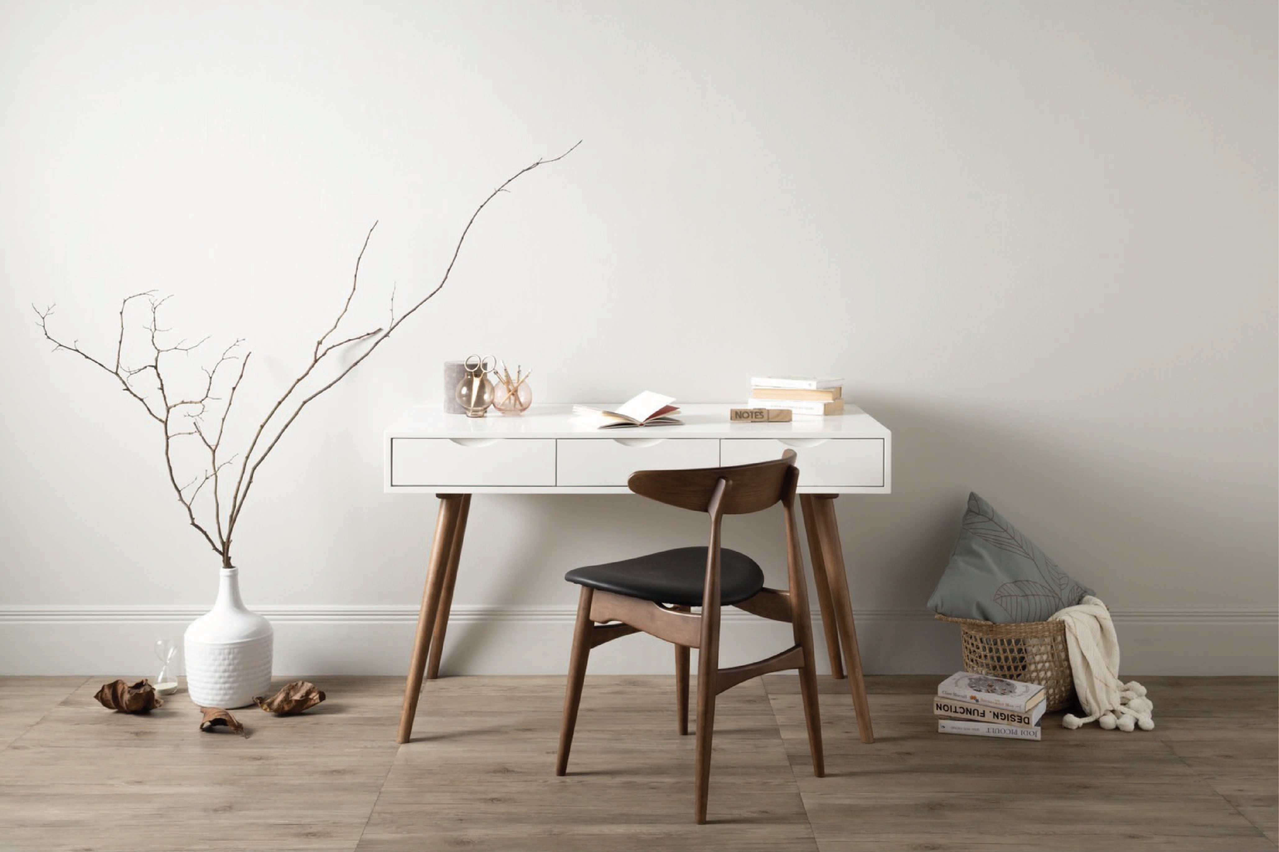 馬來西亞原裝進口實木傢俬 - NZ系列 - BLANCO工作書桌