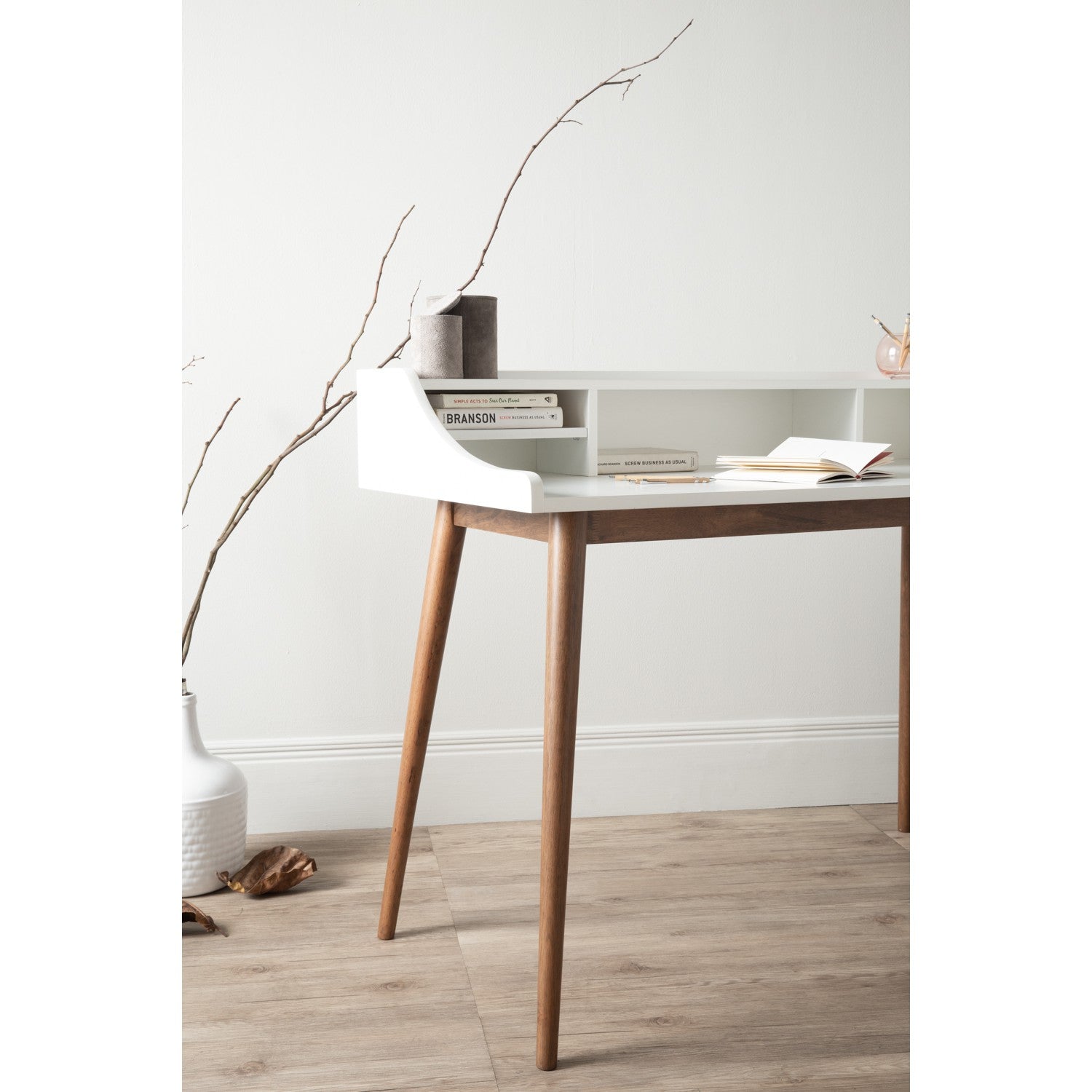 馬來西亞原裝進口實木傢俬 - NZ系列 - LAGOM工作書桌