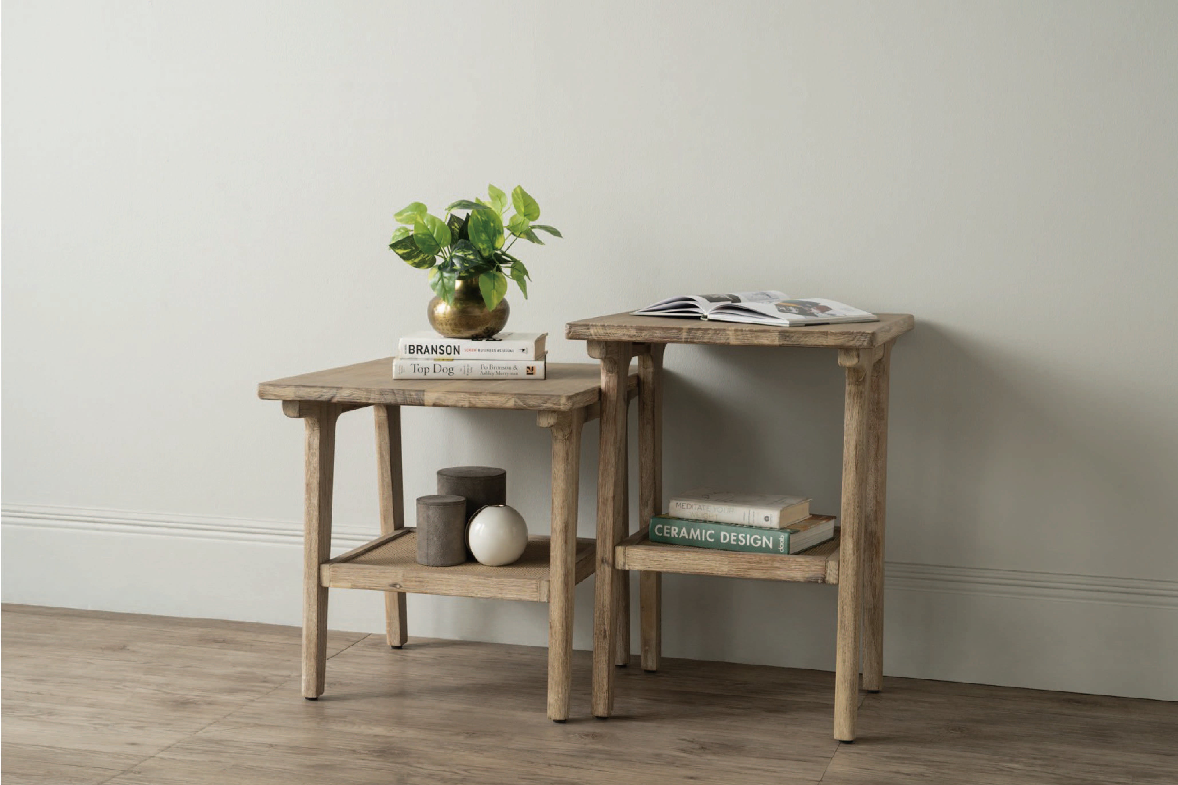 馬來西亞原裝進口實木傢俬 - F系列 - Barts巴特方形邊几