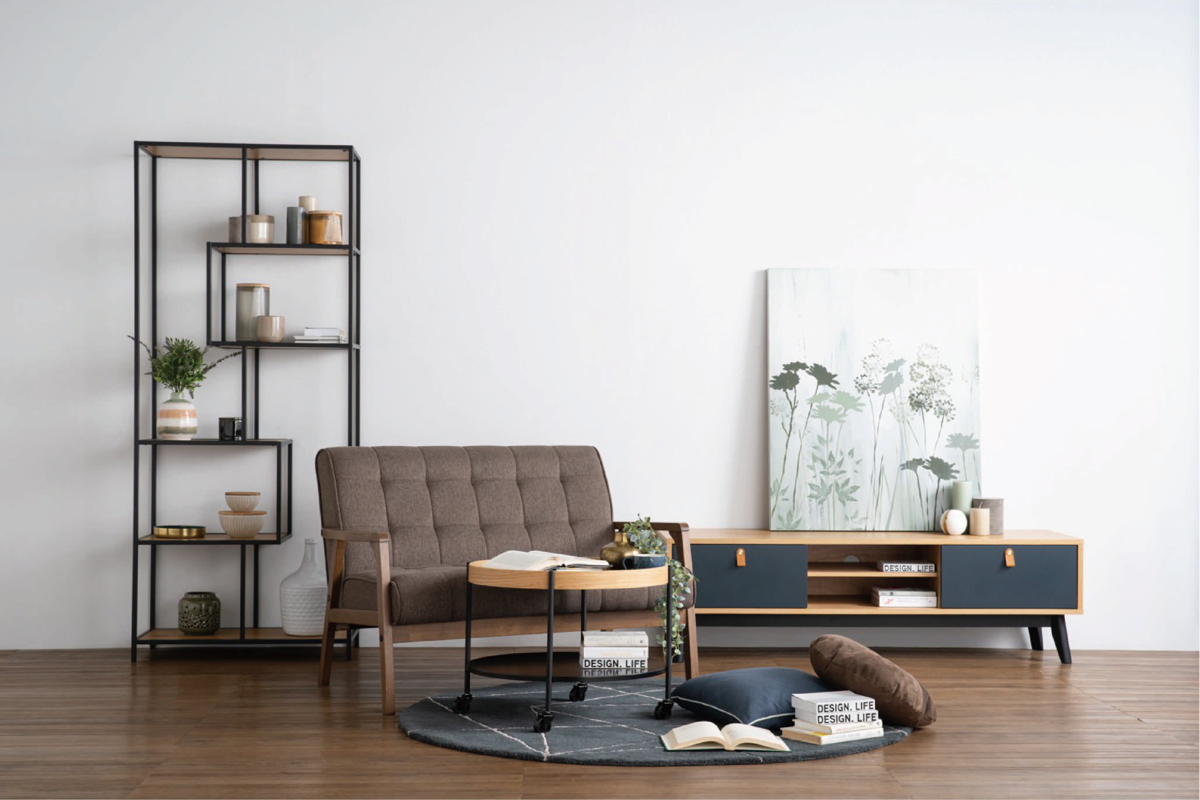 馬來西亞原裝進口實木傢俬 - LU系列 - MENDEL圓形茶几