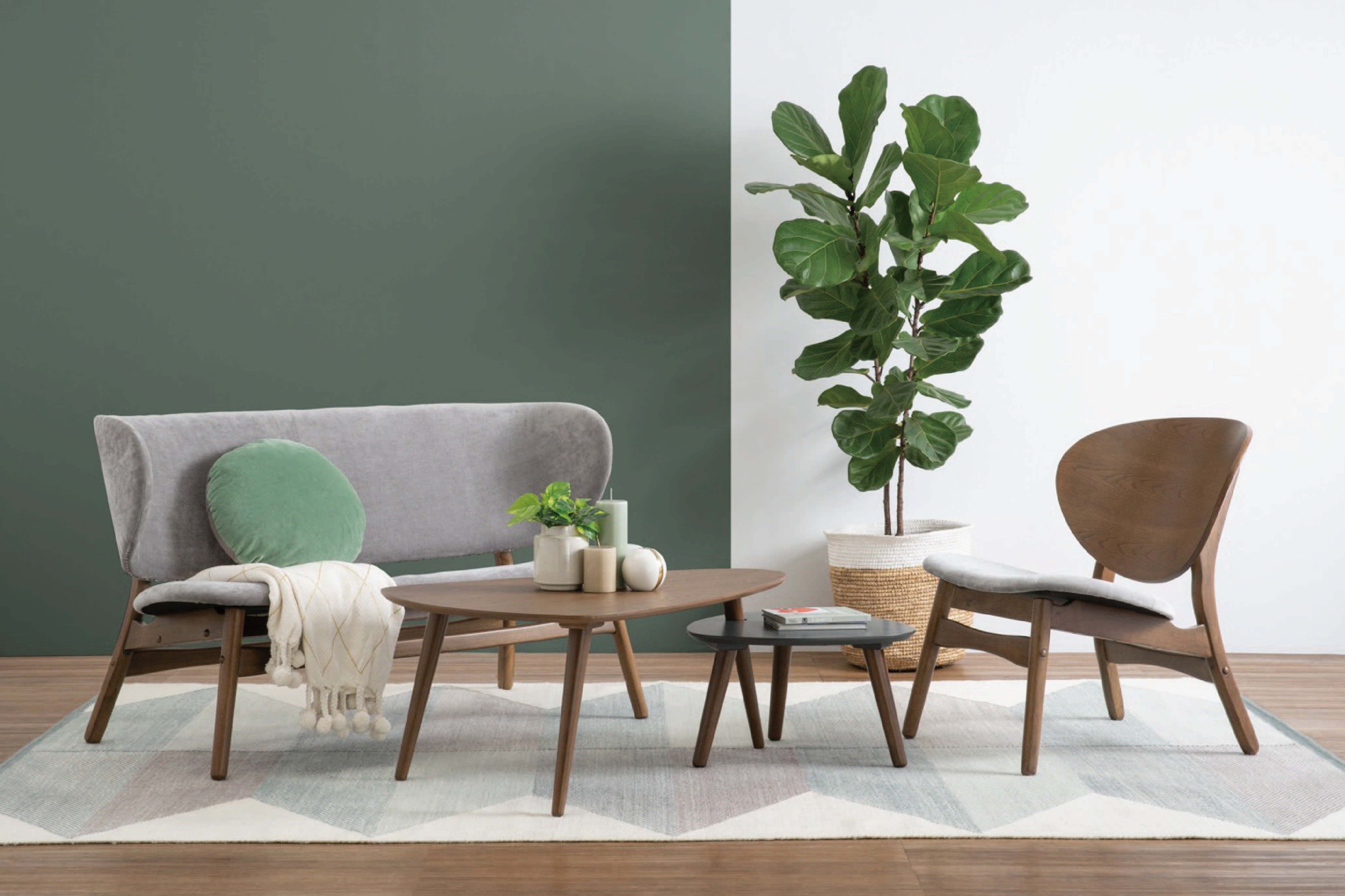 馬來西亞原裝進口實木傢俬 - LU系列 - VANCE茶几組合