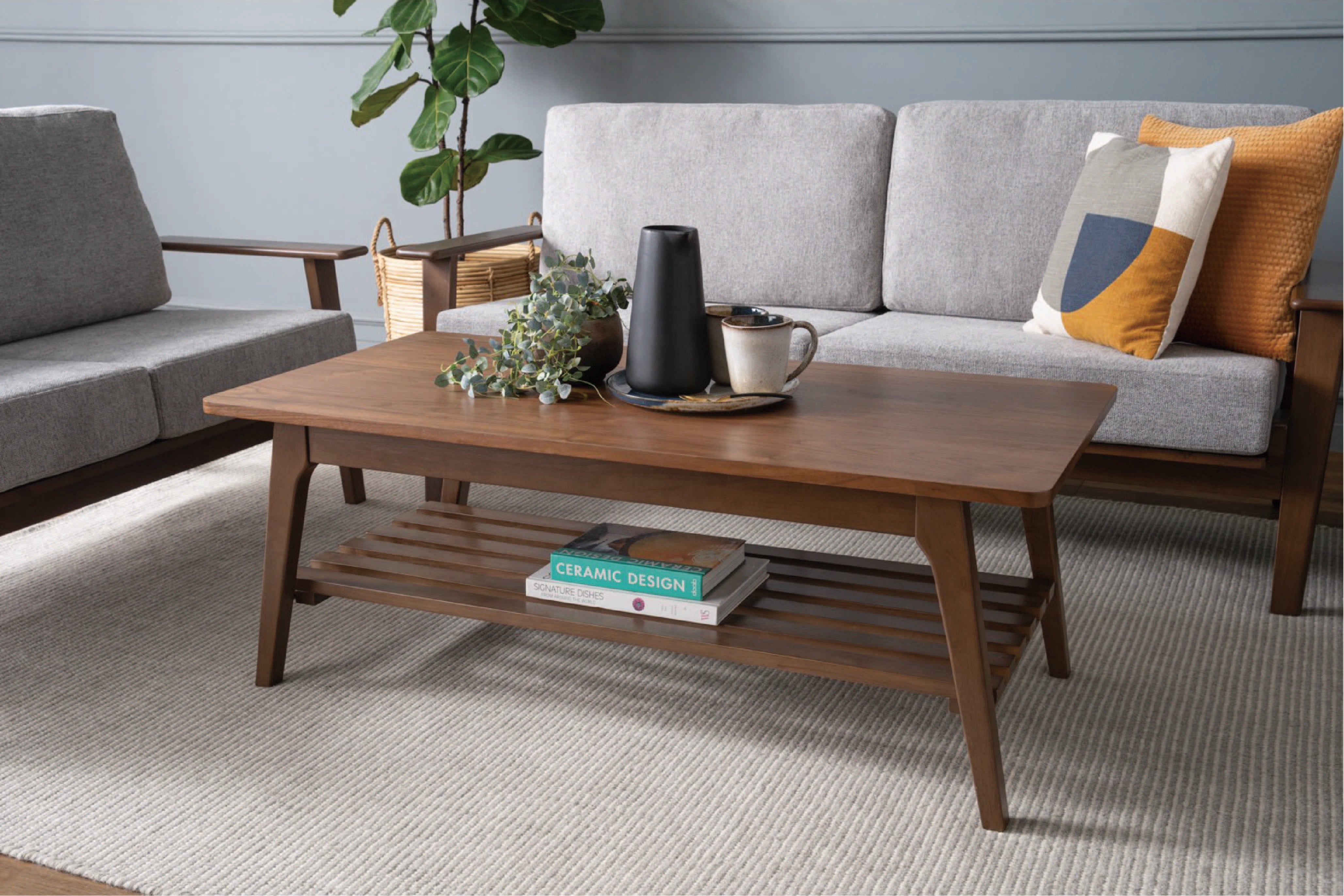 馬來西亞原裝進口實木傢俬 - LU系列 - HARPER茶几