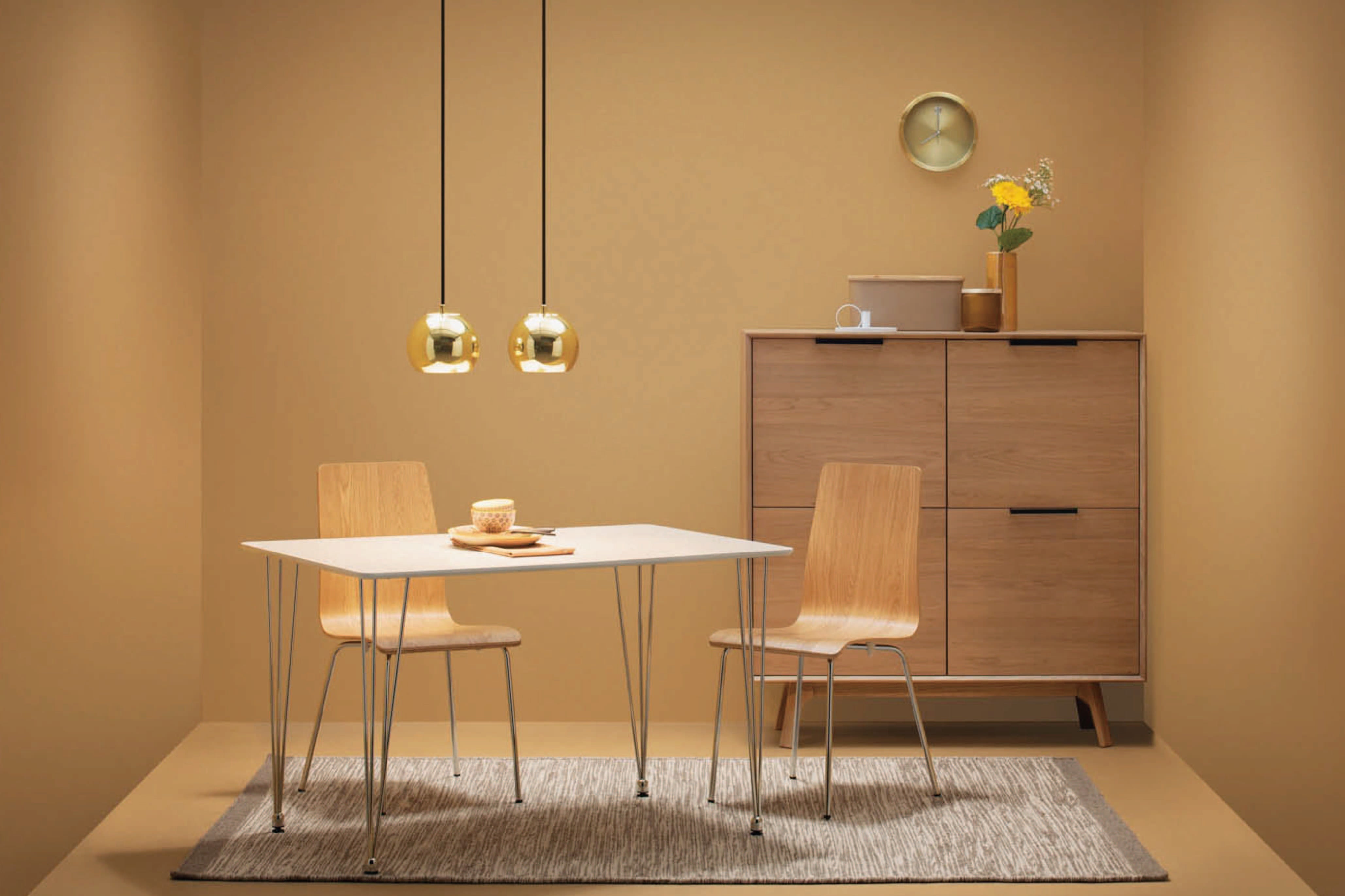 馬來西亞原裝進口實木傢俬 - LU系列 - MIZELL餐桌組合 (1+4)