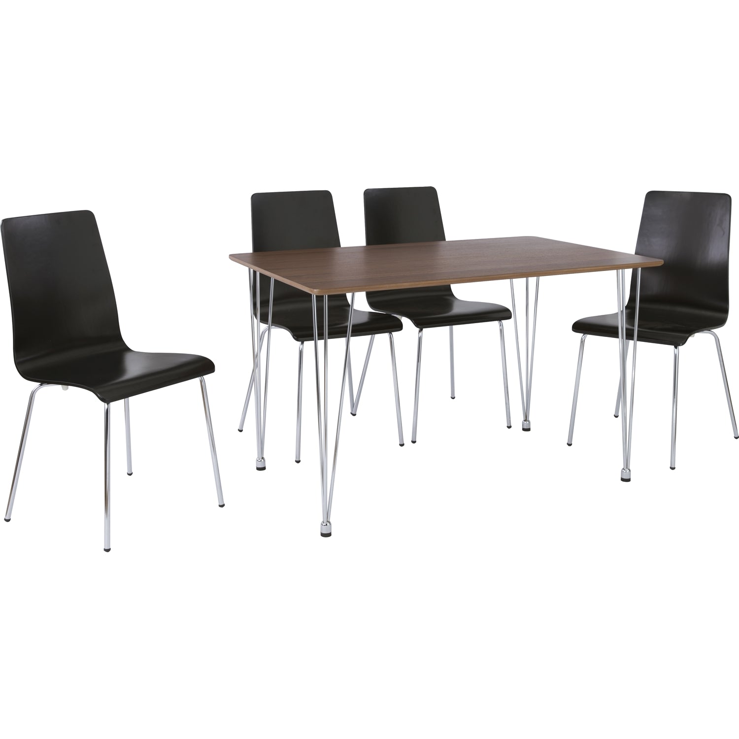 馬來西亞原裝進口實木傢俬 - LU系列 - MIZELL餐桌組合 (1+4)