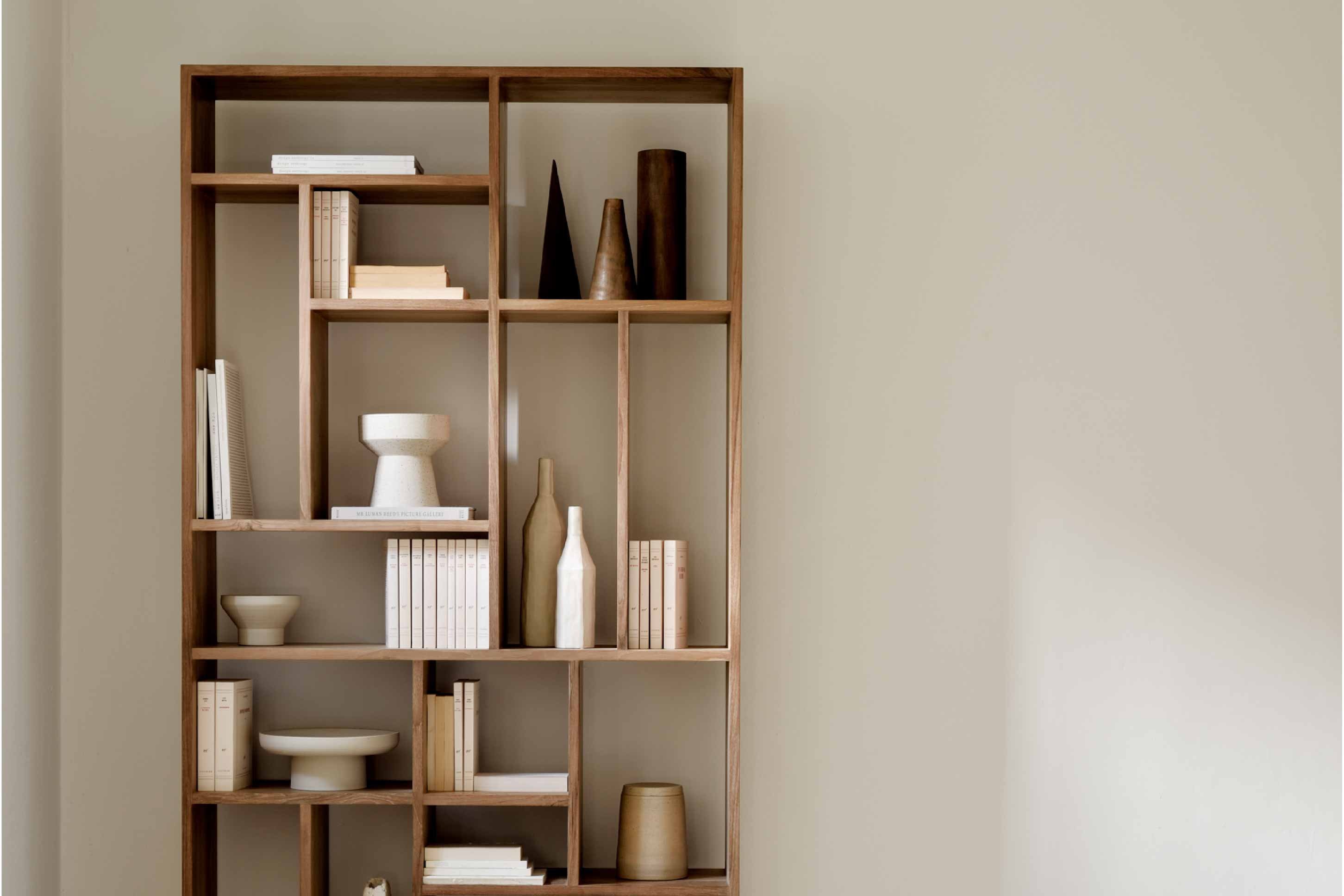 比利時原裝進口實木傢俬 - 收納系列 - 柚木M形置物架