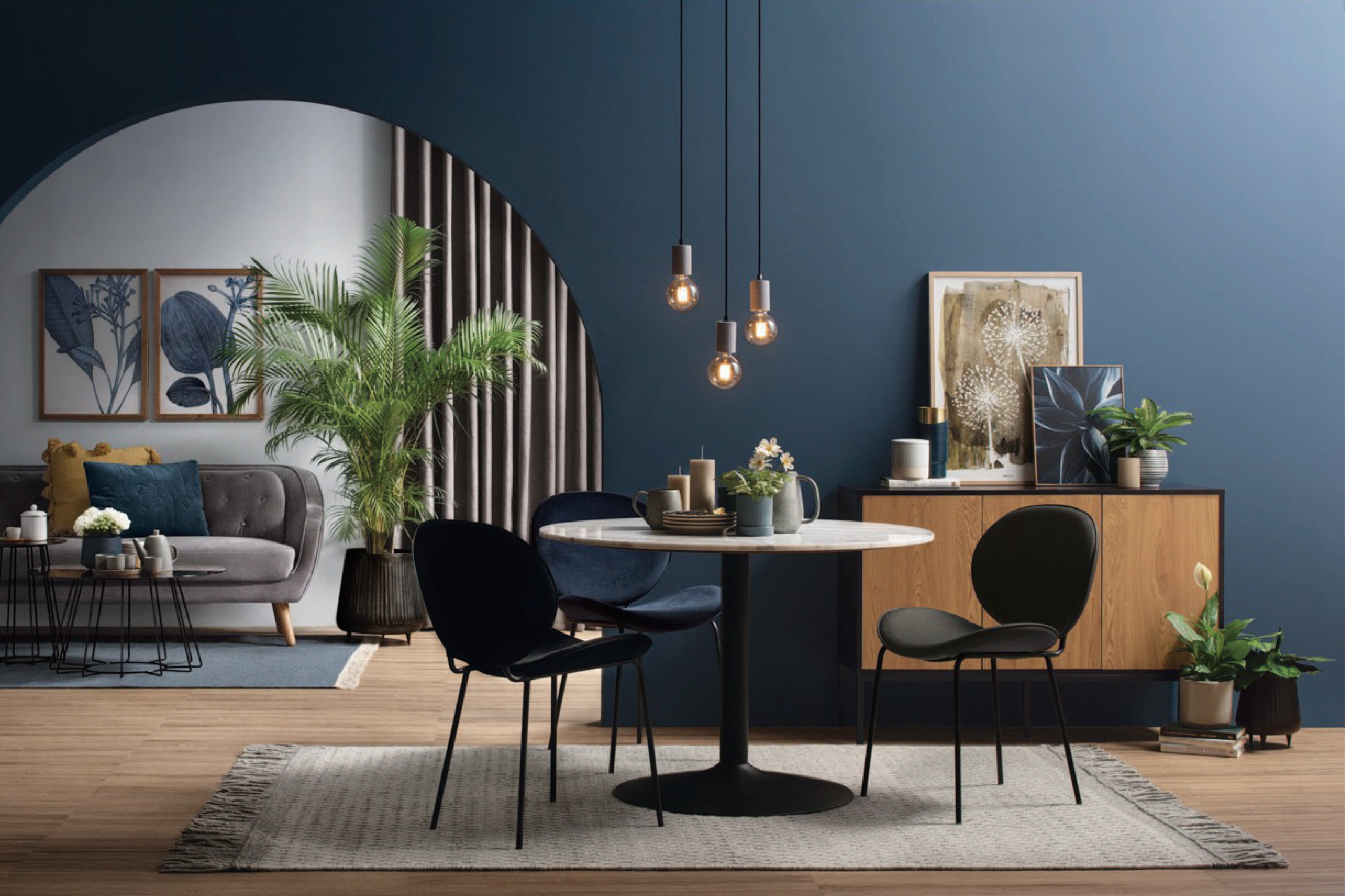 馬來西亞原裝進口實木傢俬 - LU系列 - MARMOR圓形餐桌