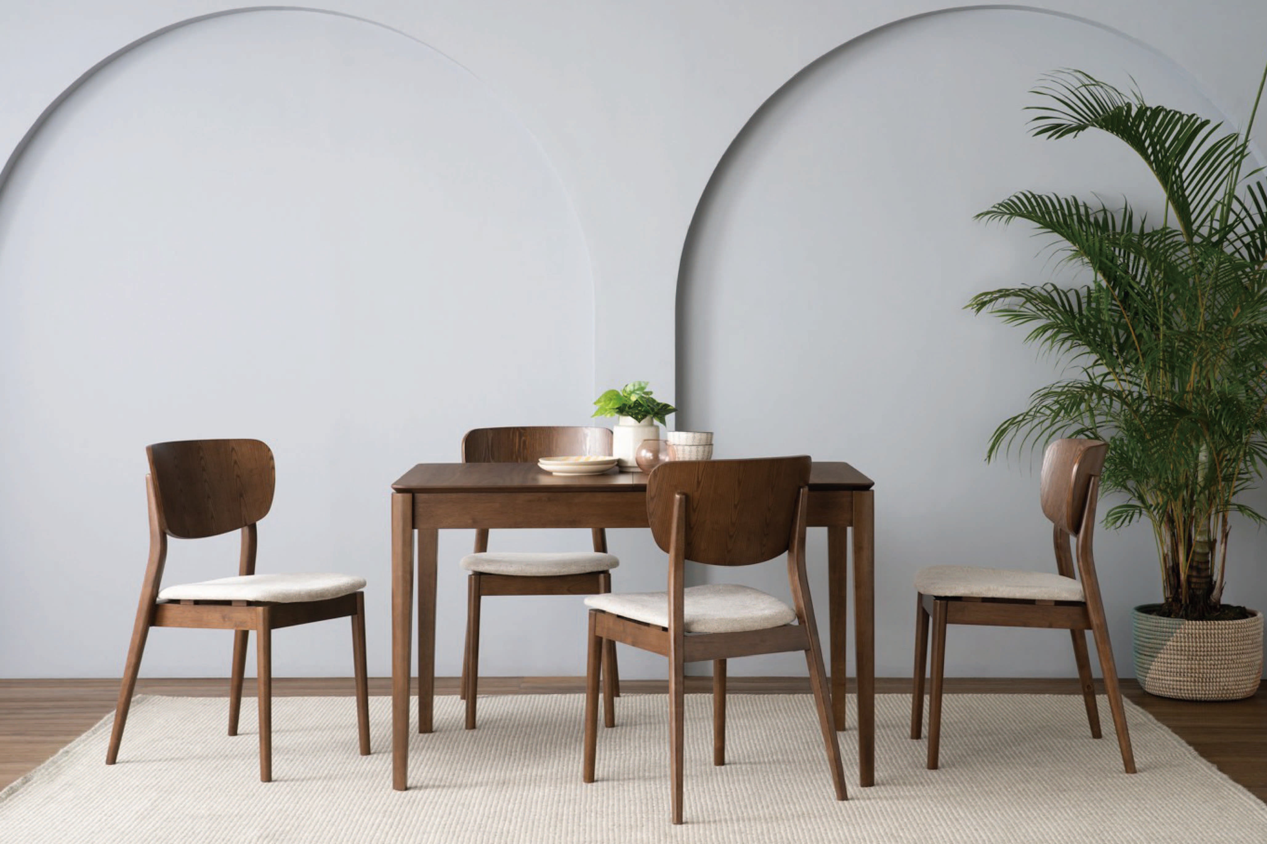 馬來西亞原裝進口實木傢俬 - LU系列 - LINDO延伸餐桌