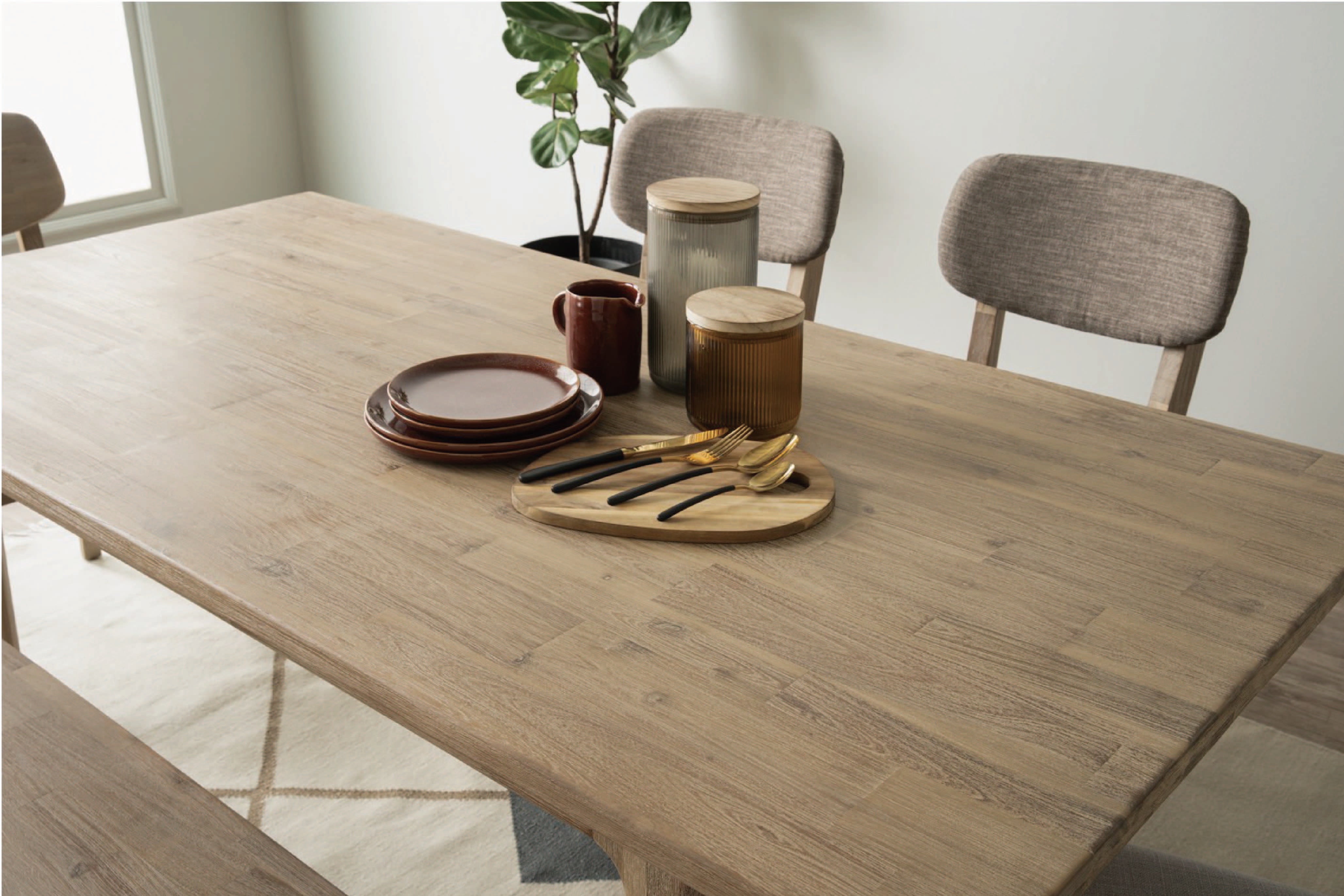 馬來西亞原裝進口實木傢俬 - F系列 - Barts巴特餐桌