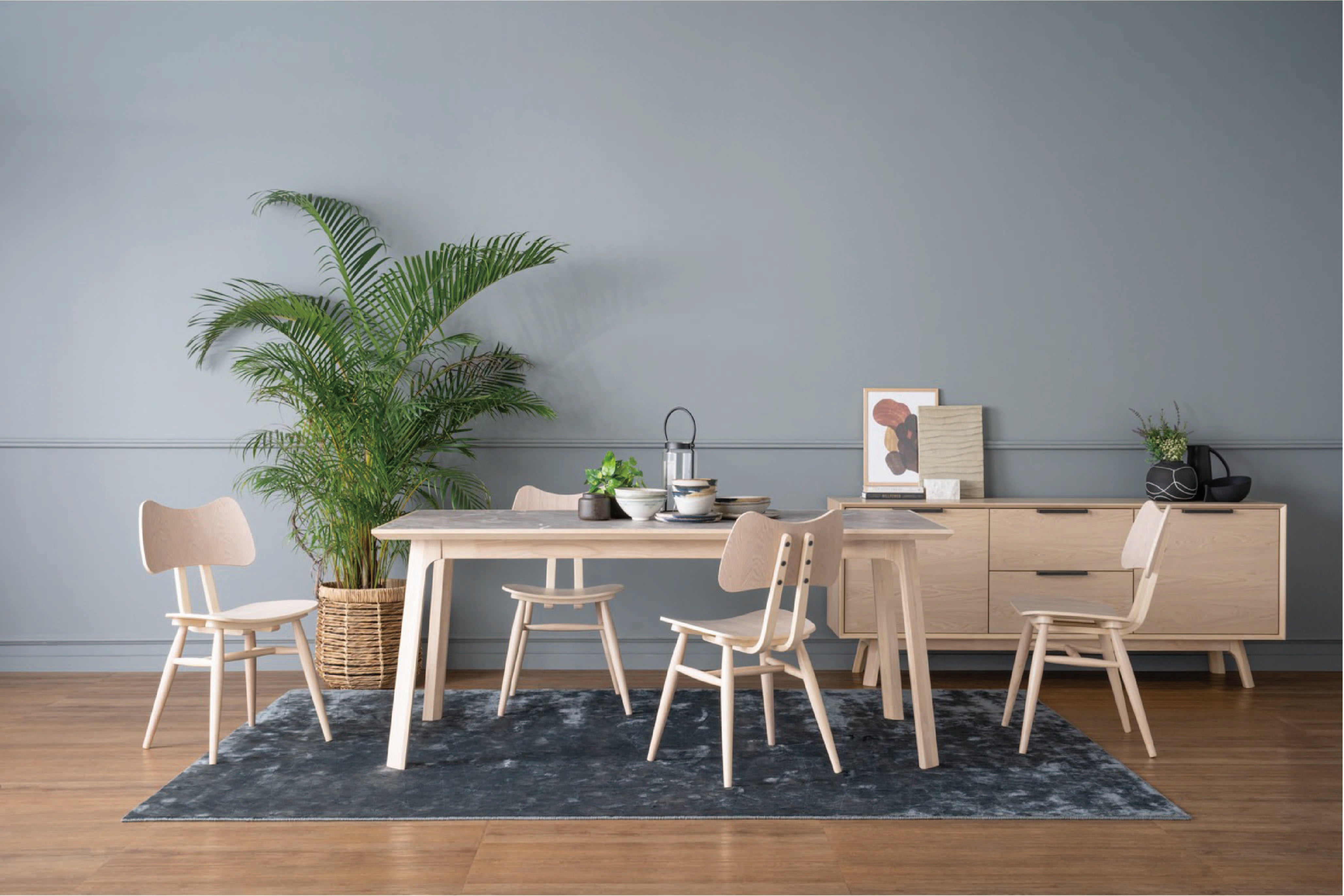 馬來西亞原裝進口實木傢俬 - LU系列 - NEATH餐桌 (900X1800mm)