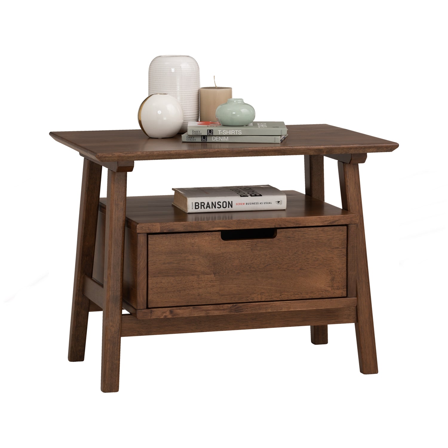 馬來西亞原裝進口實木傢俬 - NZ系列 - KEVA床頭櫃