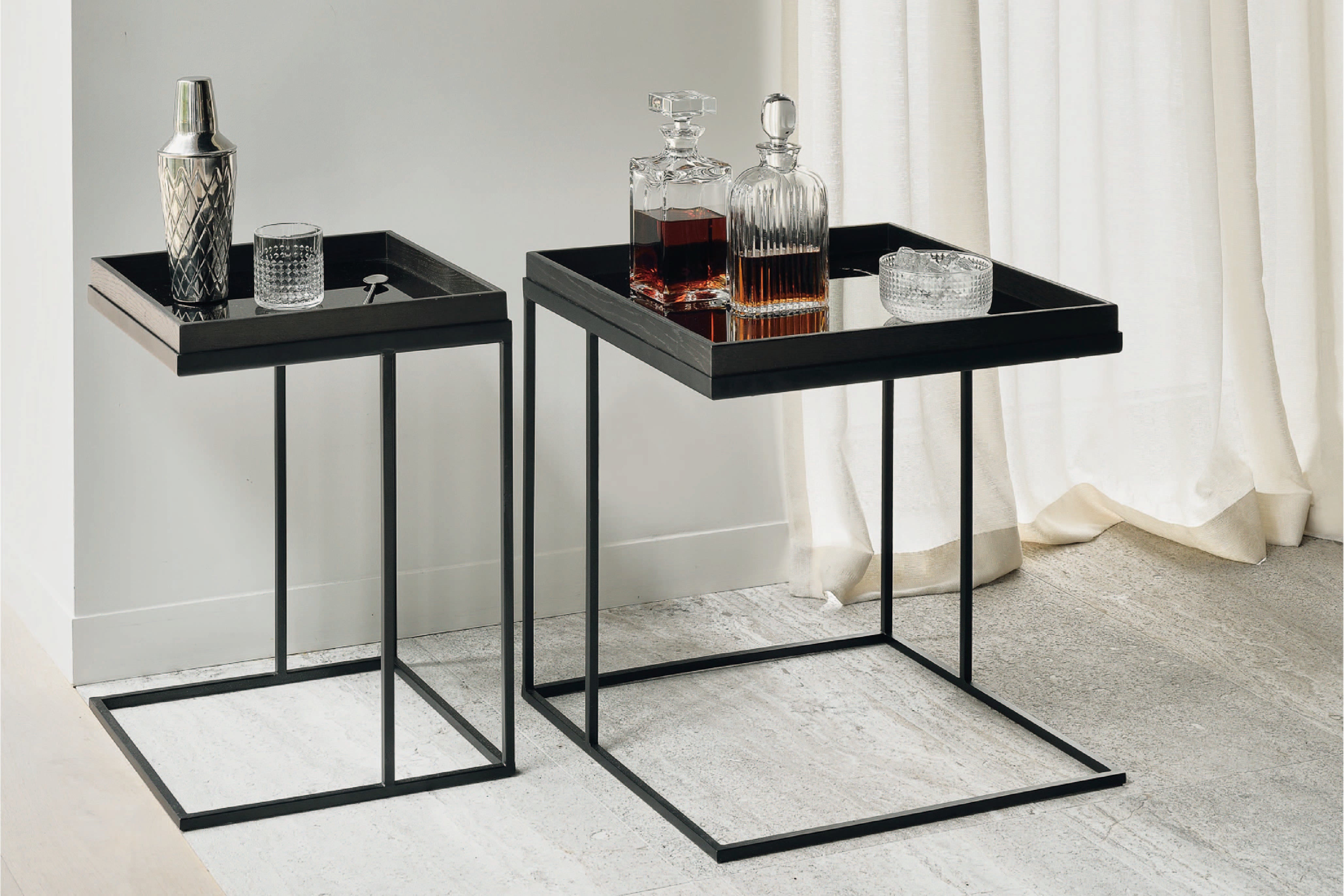 比利時原裝進口實木傢俬 - 茶几系列 - 方形托盤邊桌