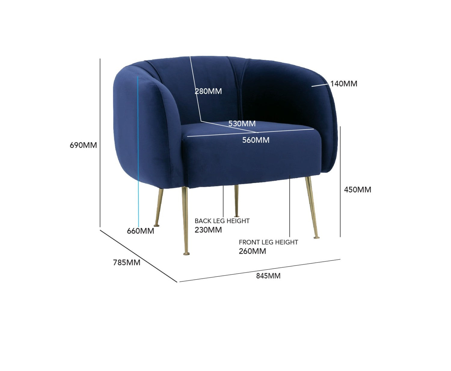 馬來西亞原裝進口實木傢俬 - LU系列 - ALERO單座位梳化