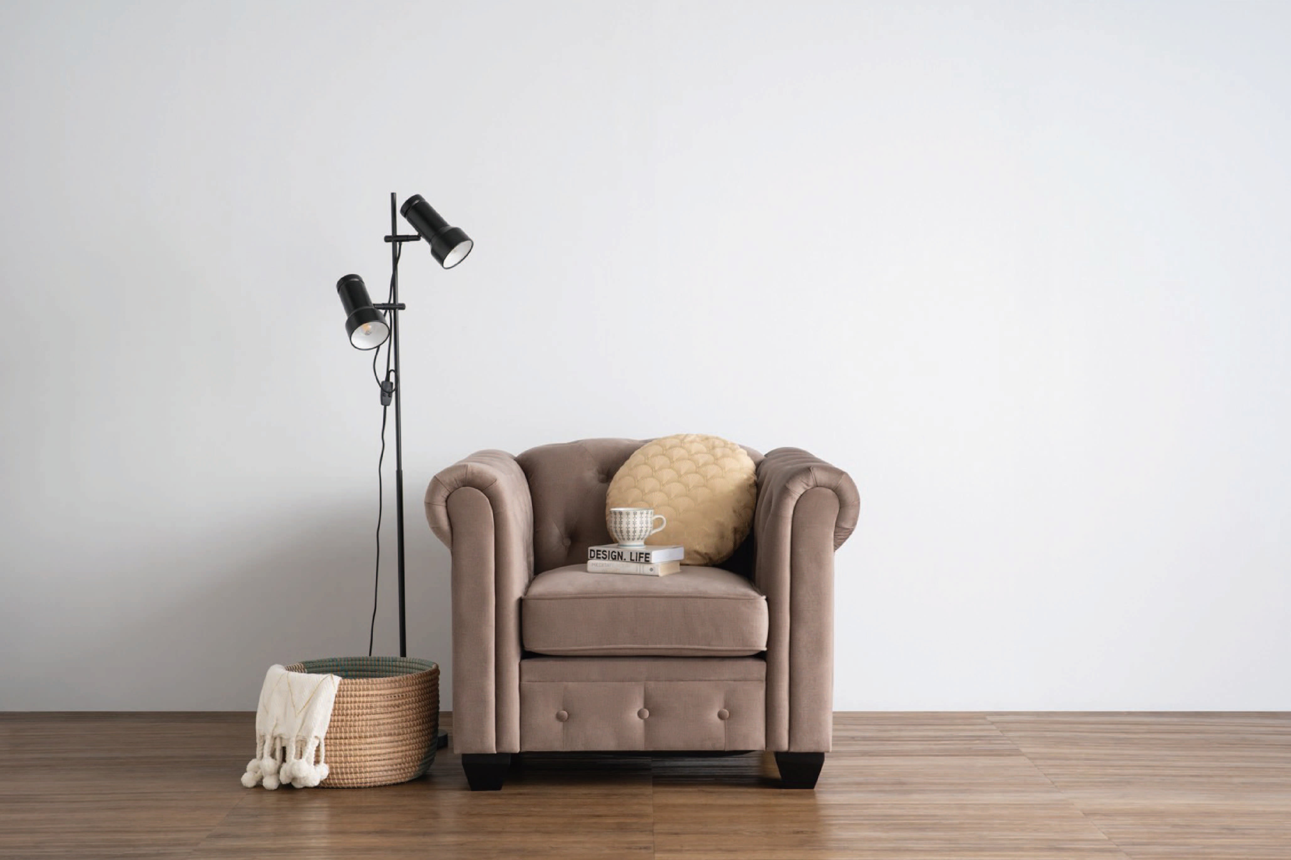 馬來西亞原裝進口實木傢俬 - NZ系列 - CUDA單座位梳化