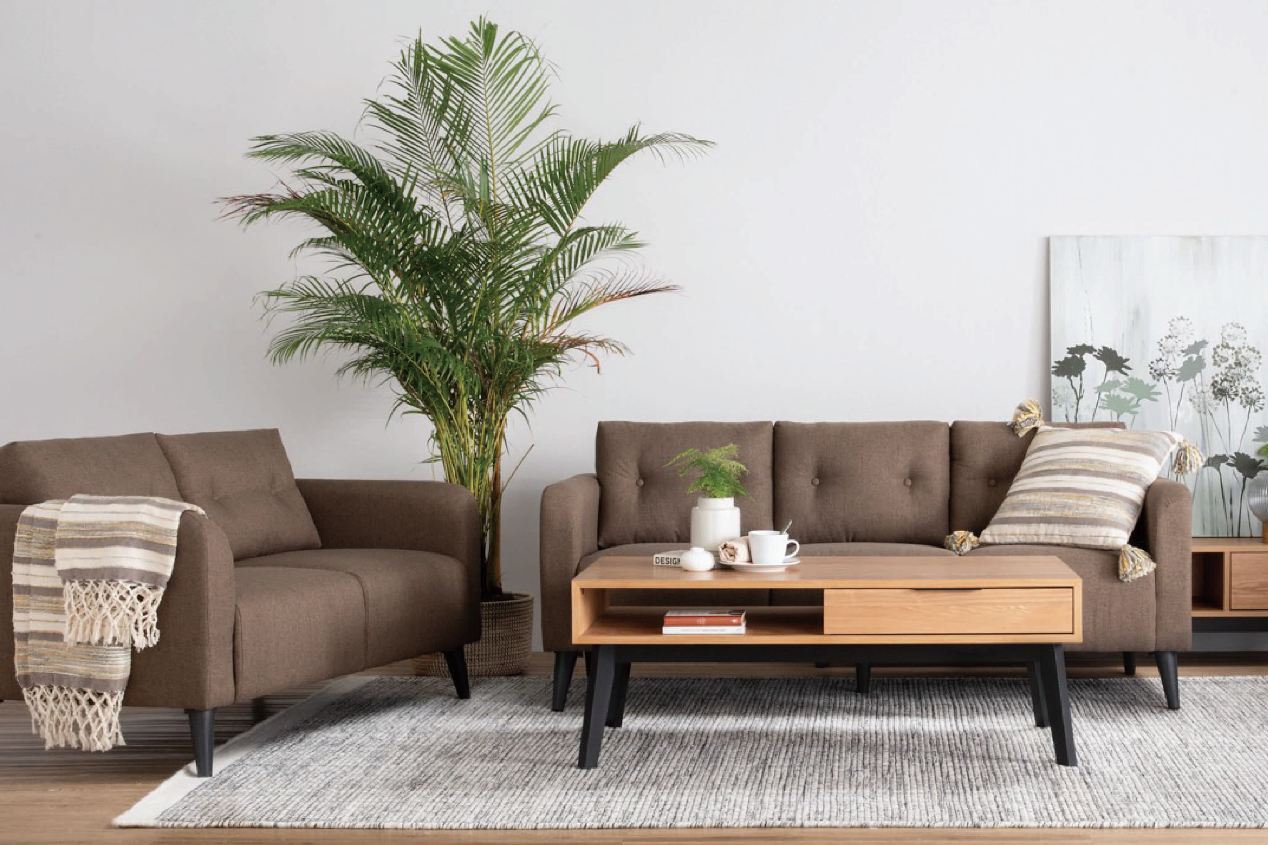 馬來西亞原裝進口實木傢俬 - NZ系列 - ALTO 兩座位梳化