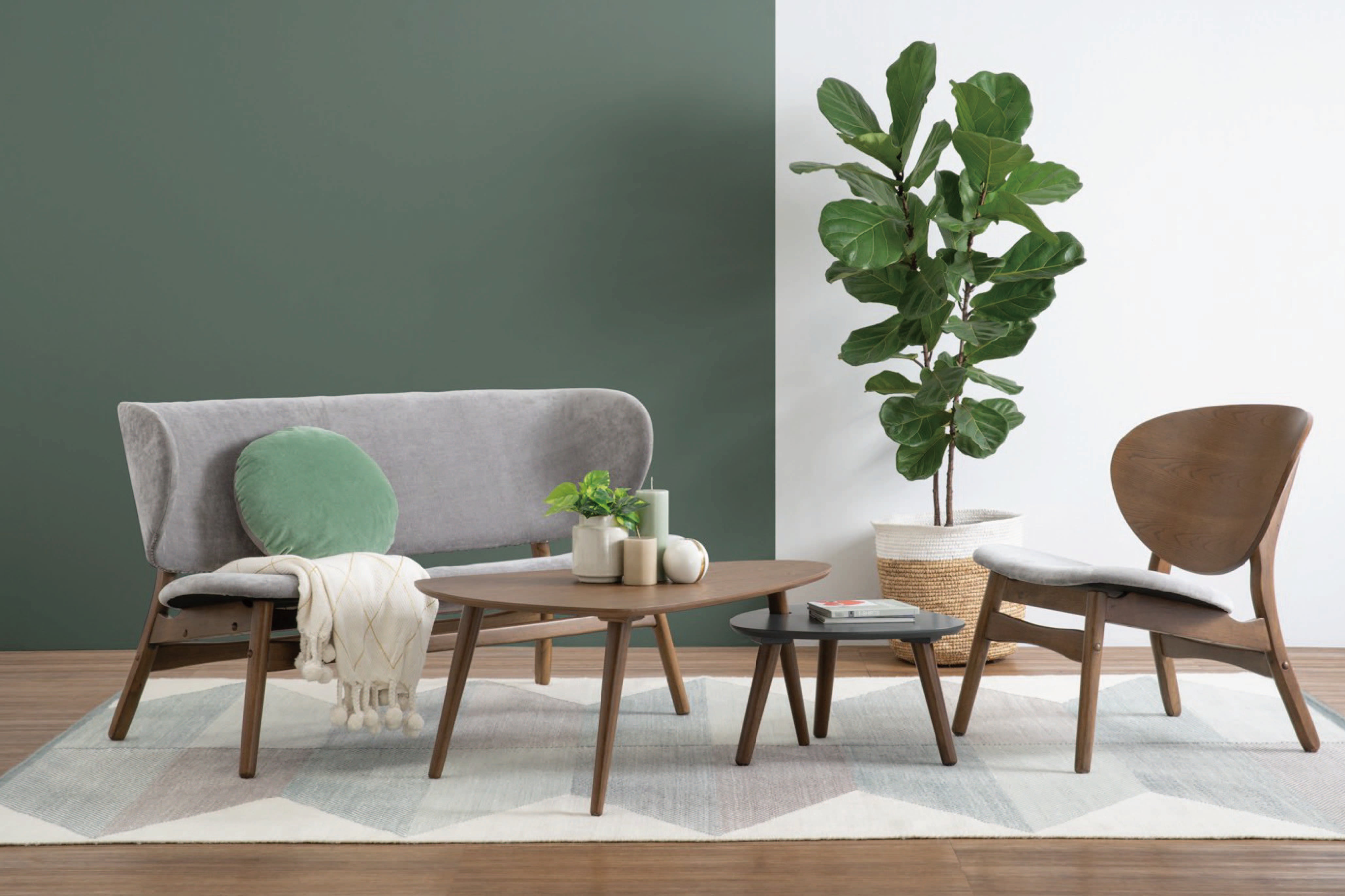 馬來西亞原裝進口實木傢俬 - LU系列 - POLARA雙座位梳化