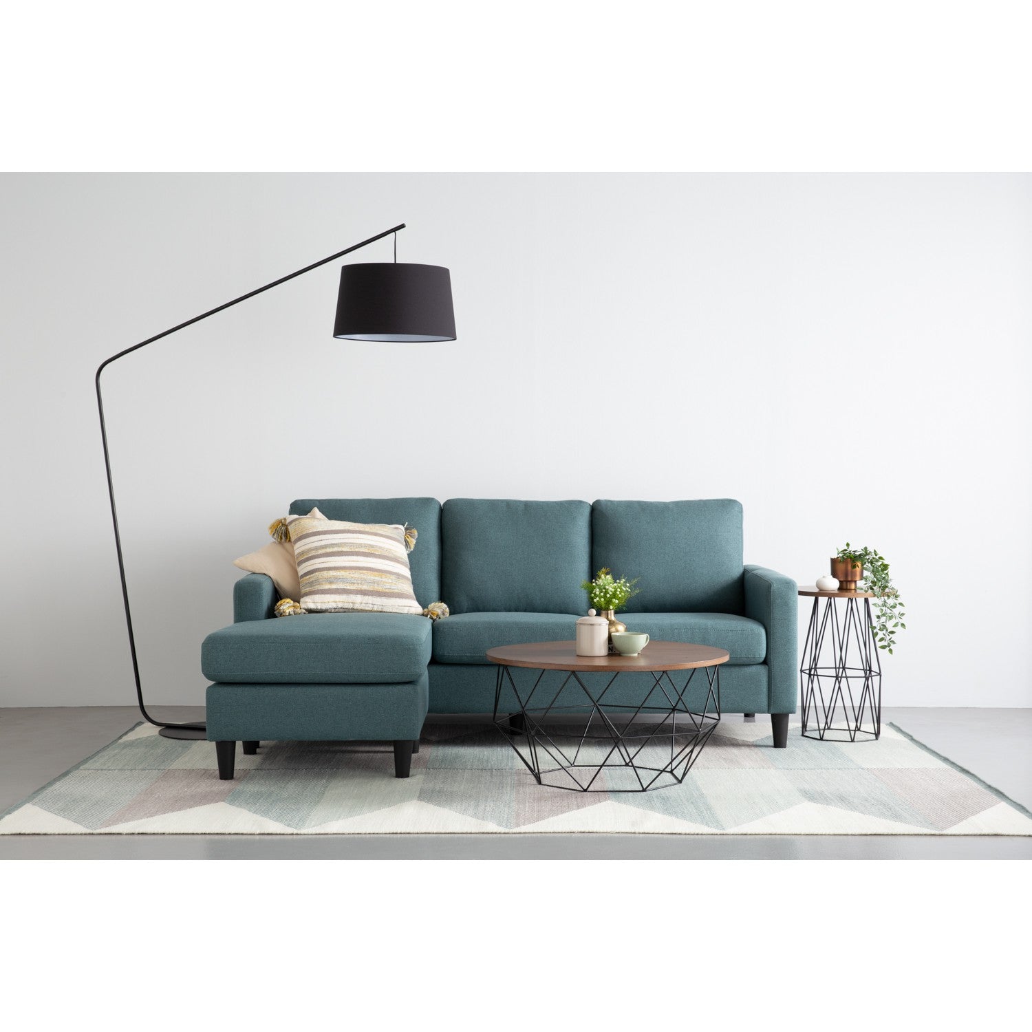 馬來西亞原裝進口實木傢俬 - NZ系列 - MICRA L形三座位梳化