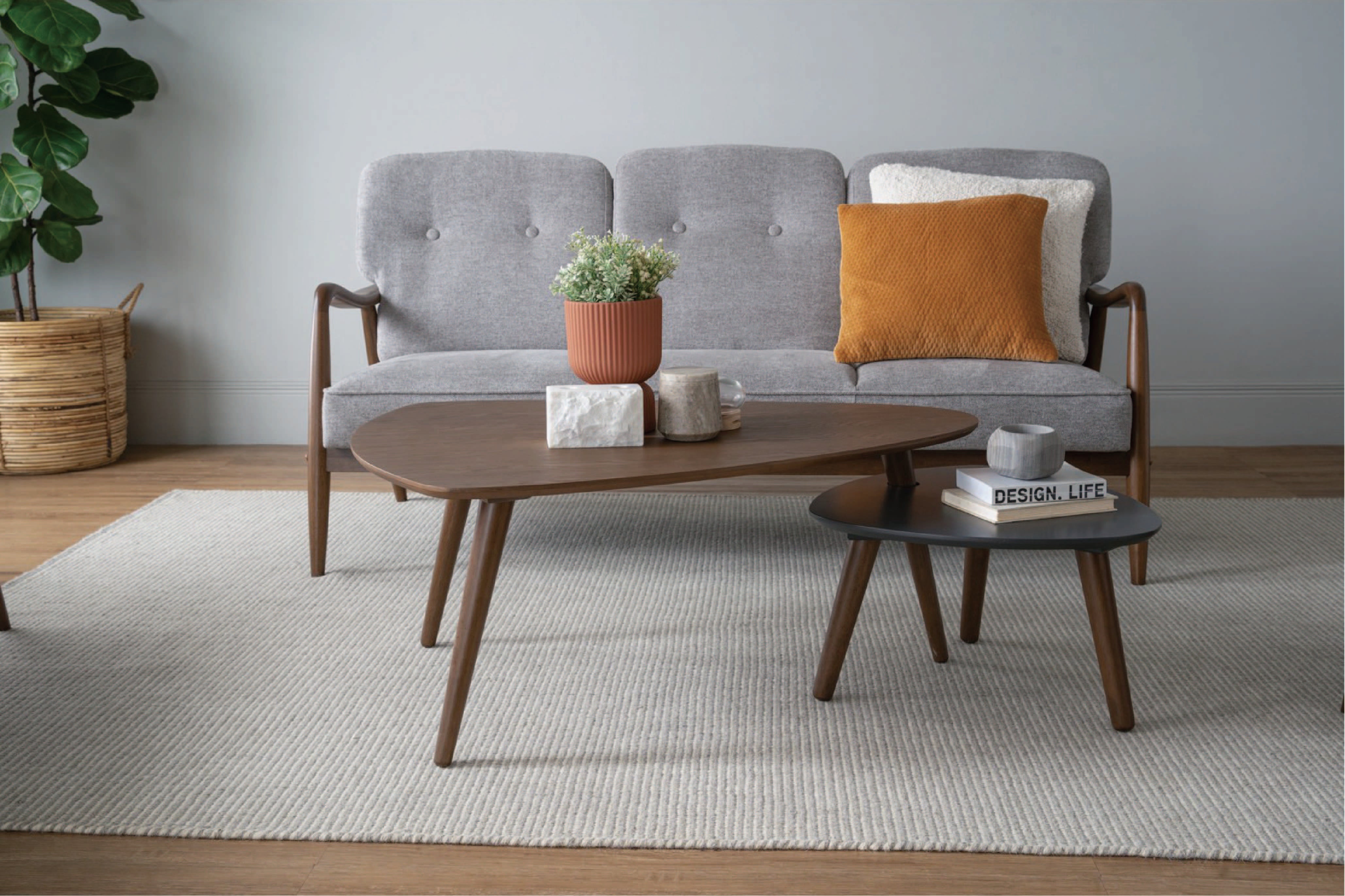 馬來西亞原裝進口實木傢俬 - LU系列 - FIGARO三座位梳化