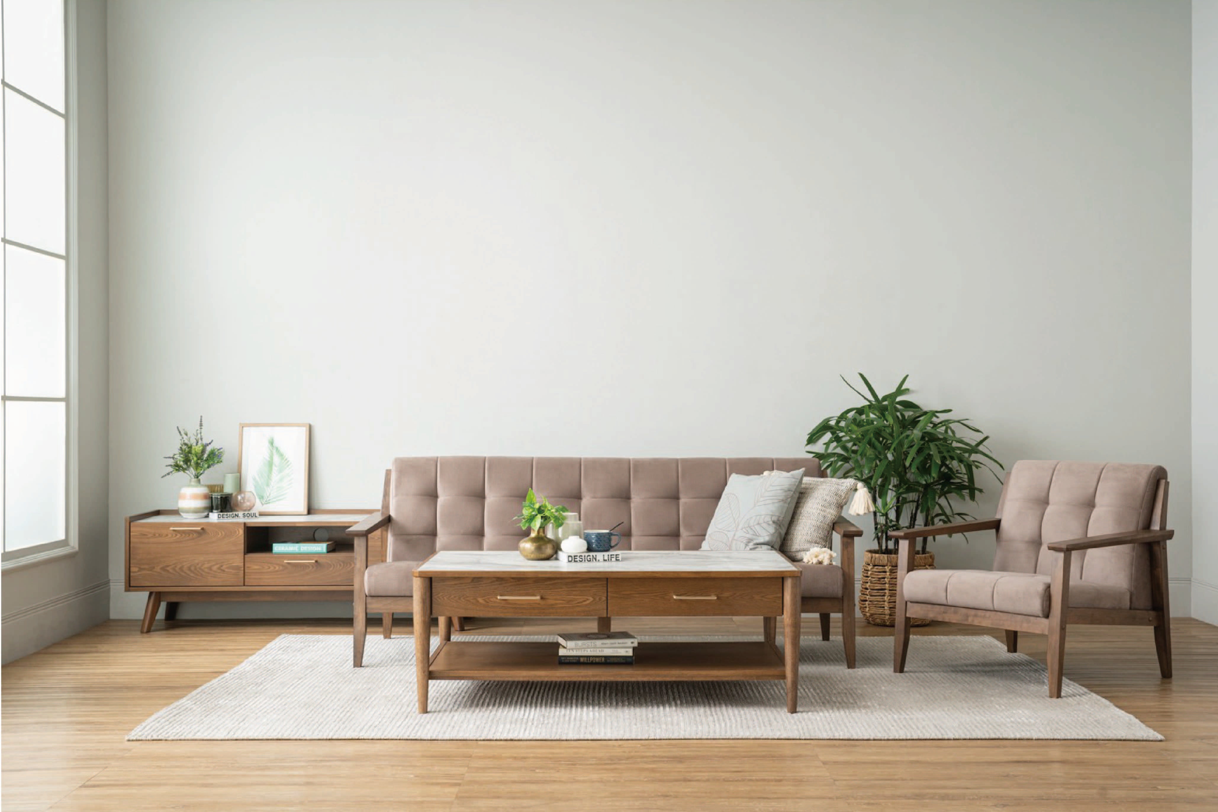 馬來西亞原裝進口實木傢俬 - NZ系列 - TERRA 三座位梳化