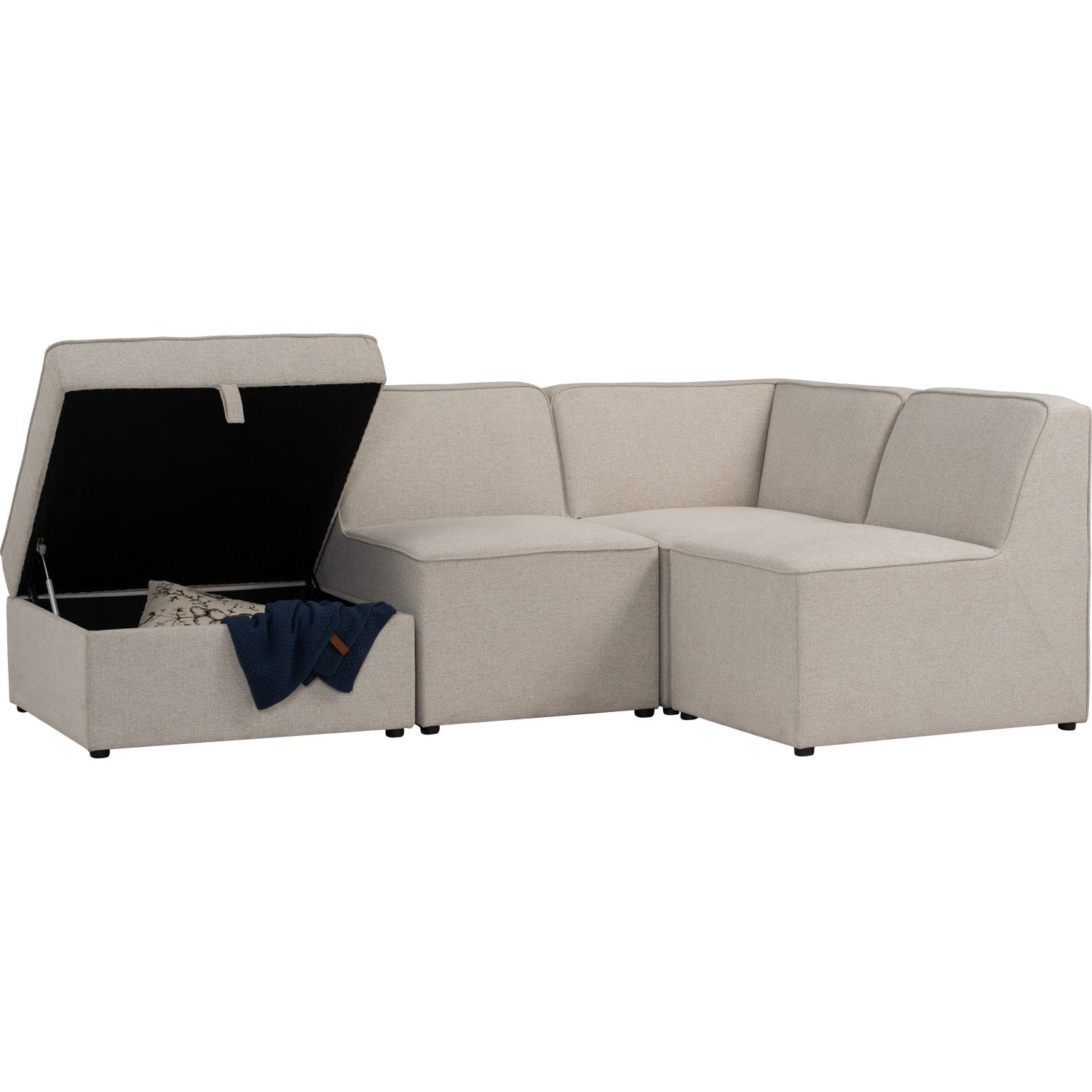 馬來西亞原裝進口實木傢俬 - NZ系列 - TRAVERES儲物腳凳