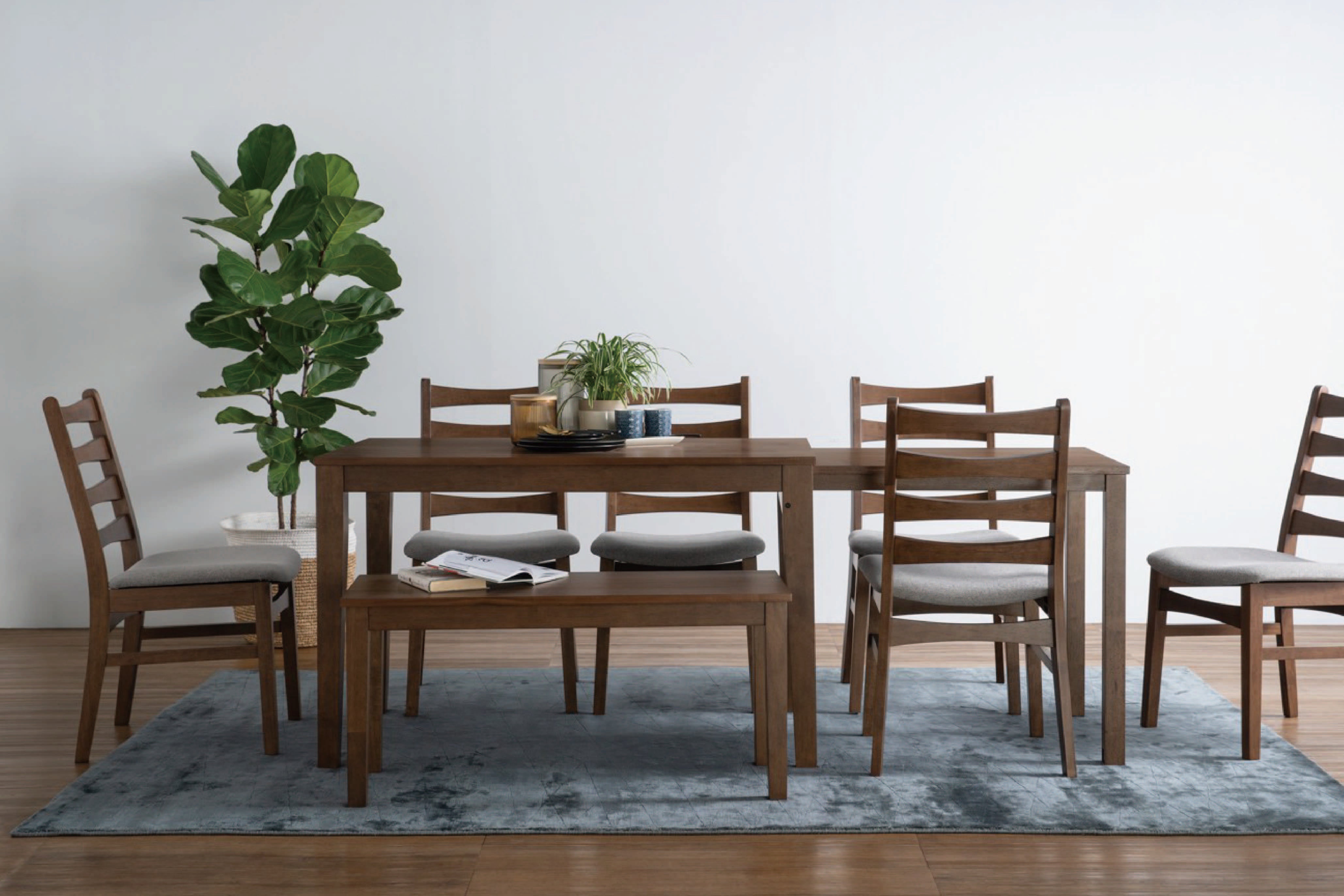 馬來西亞原裝進口實木傢俬 - LU系列 - DITTA 1.0米長凳