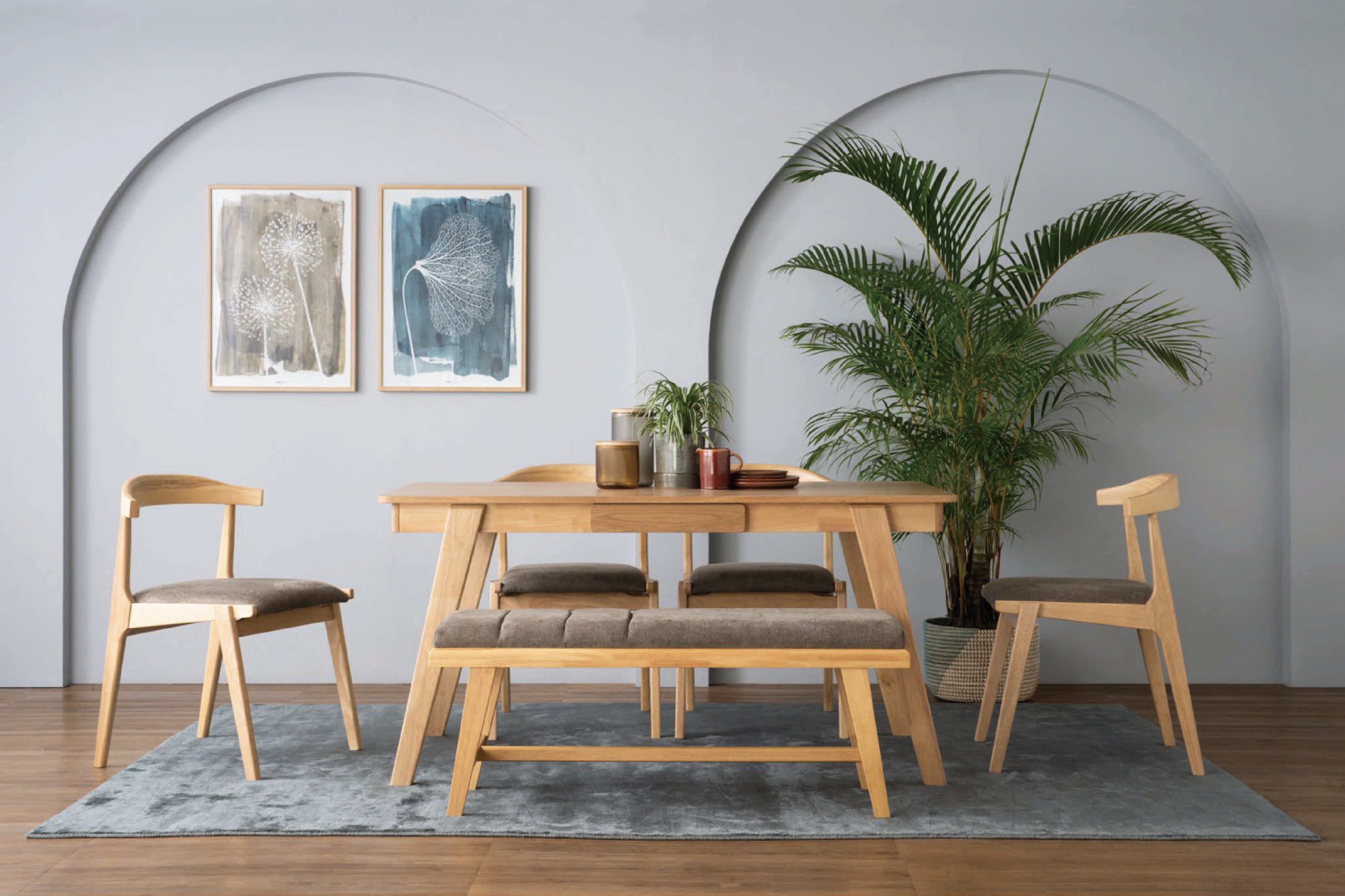 馬來西亞原裝進口實木傢俬 - LU系列 - TOMIVA 1.15米長凳