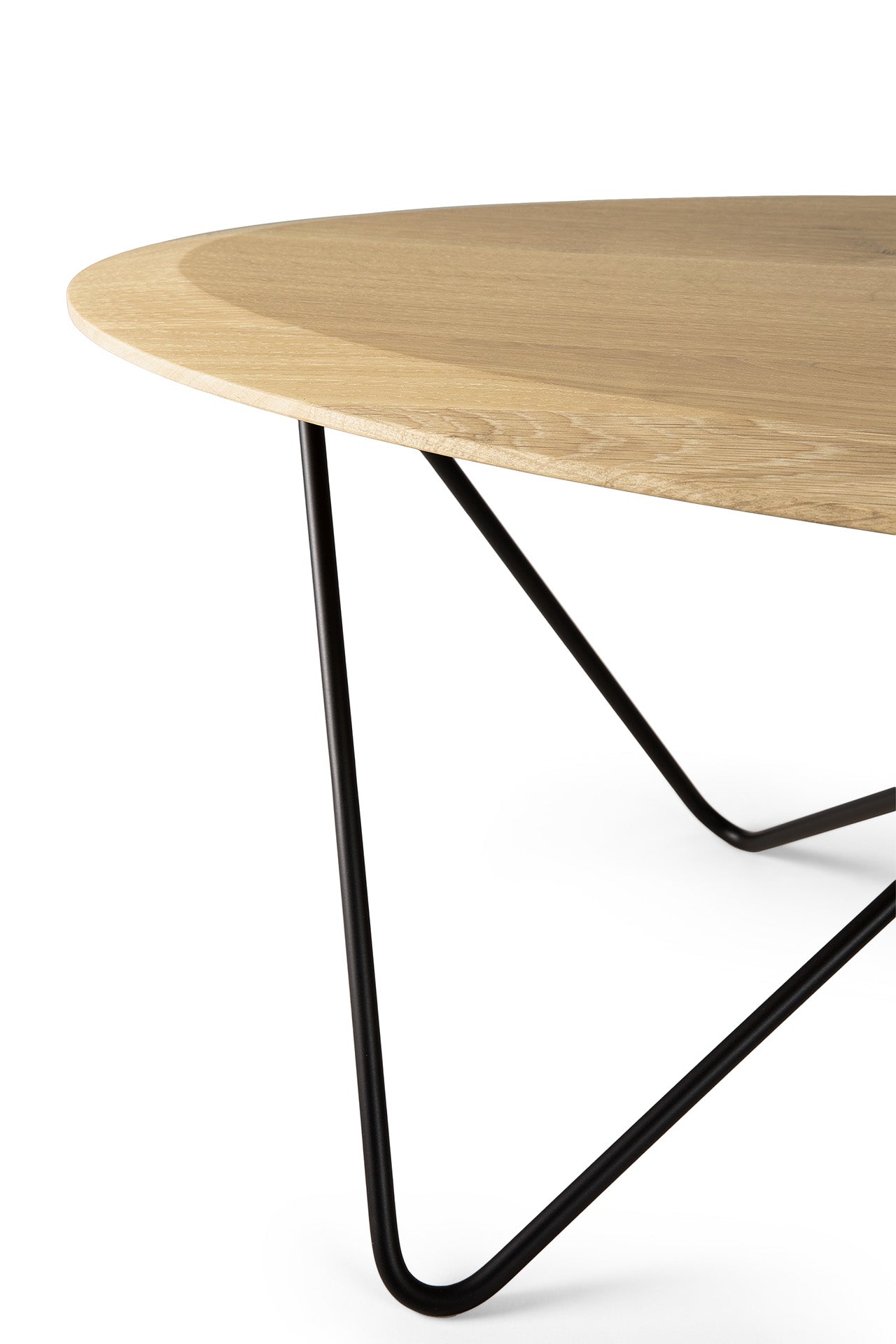 比利時原裝進口實木傢俬 - 茶几系列 - Orb系列金屬腳橡木茶几