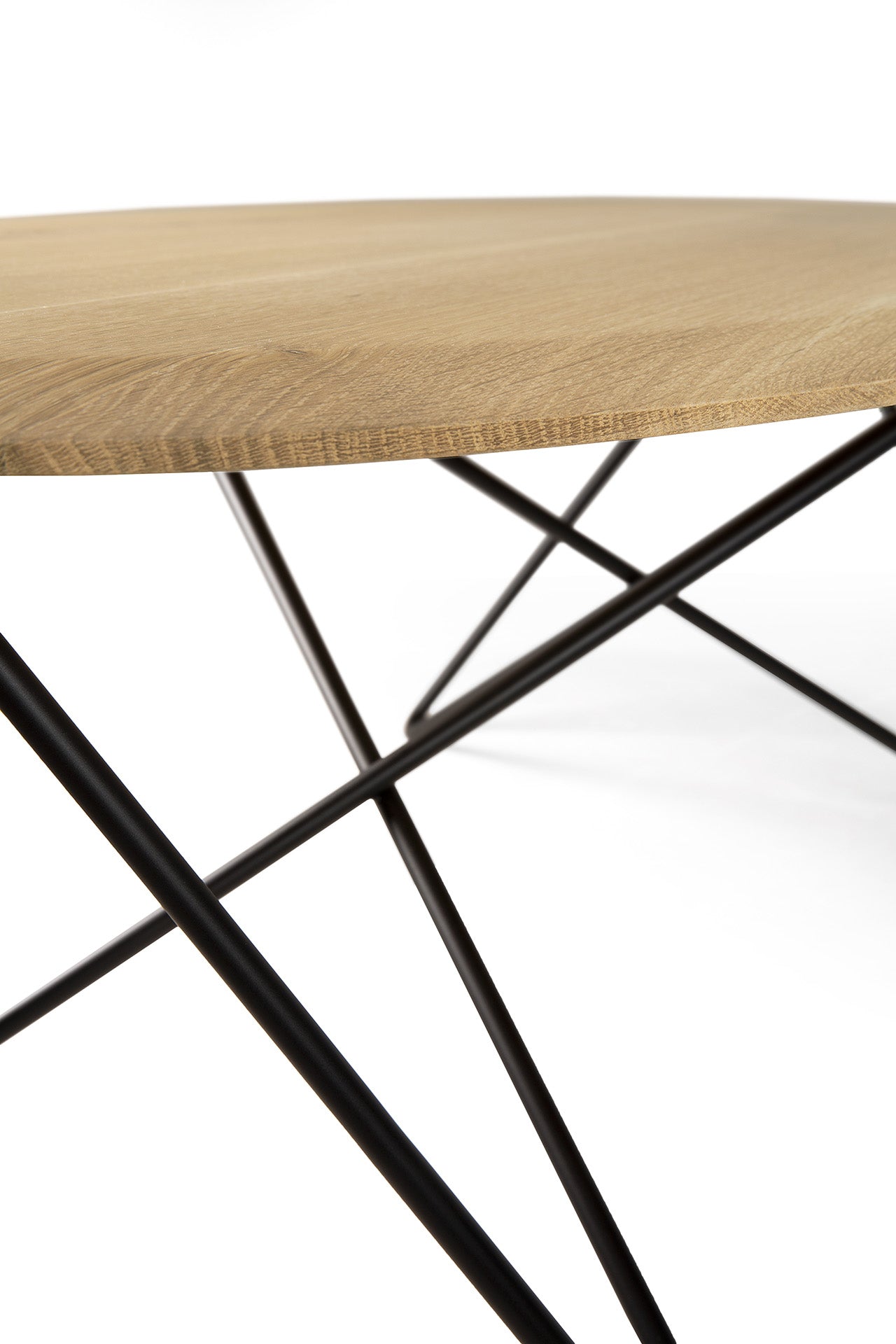 比利時原裝進口實木傢俬 - 茶几系列 - Orb系列金屬腳橡木茶几