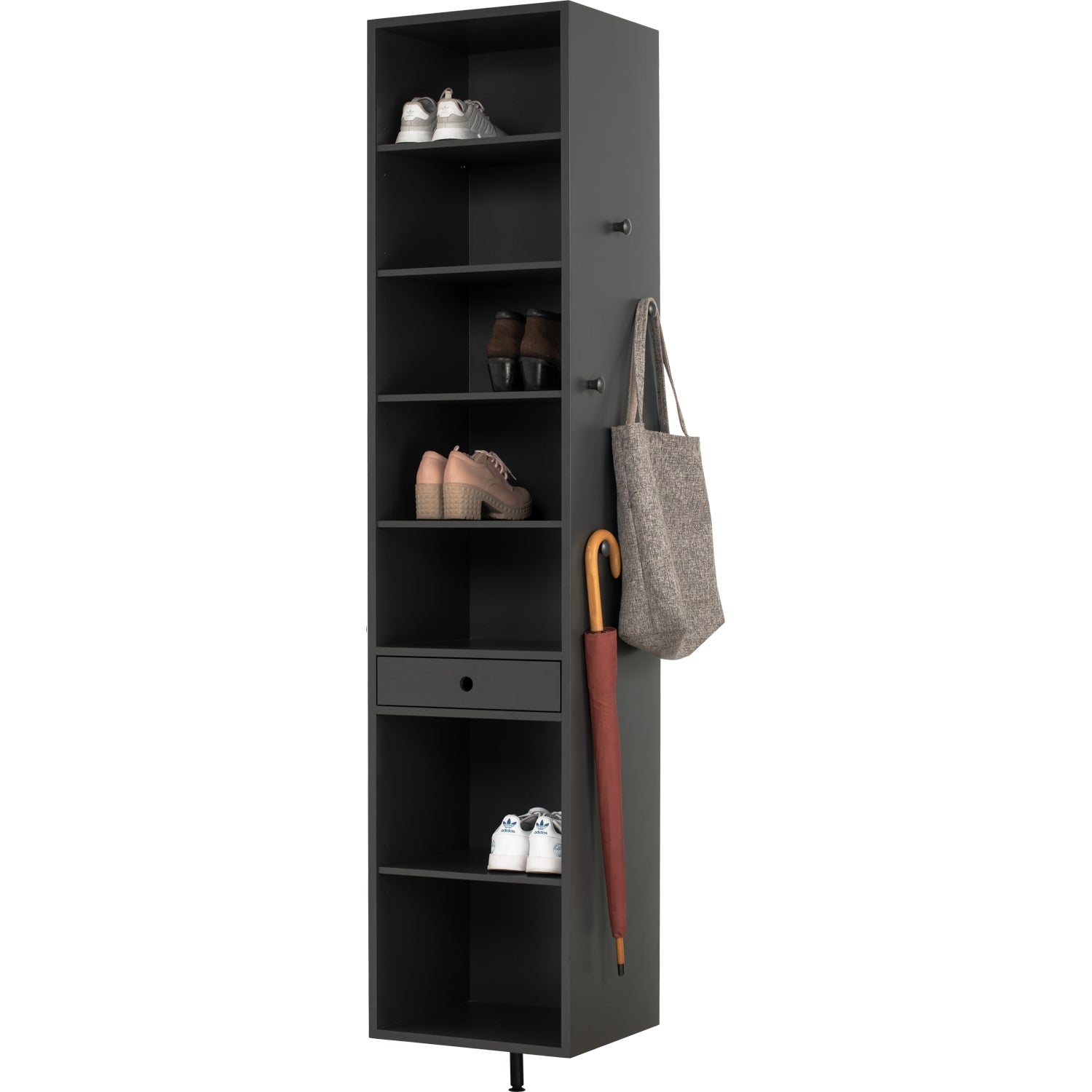 馬來西亞原裝進口實木傢俬 - NZ系列 - FELIPE旋轉式鞋櫃連全身鏡