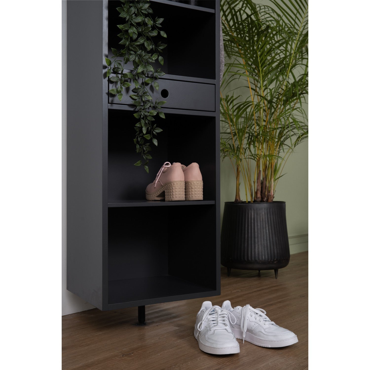 馬來西亞原裝進口實木傢俬 - NZ系列 - FELIPE旋轉式鞋櫃連全身鏡