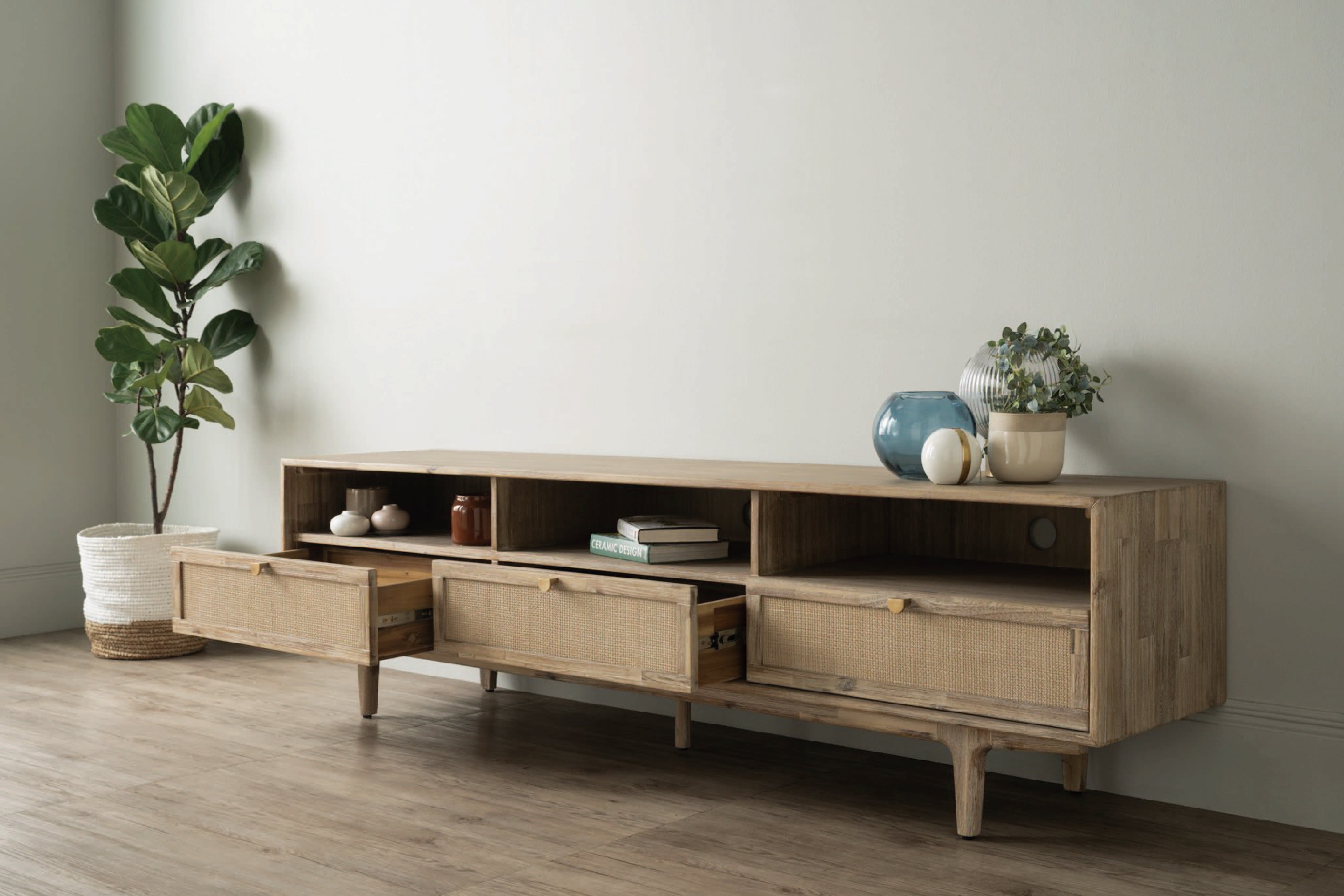 馬來西亞原裝進口實木傢俬 - F系列 - Barts巴特電視櫃 (2米)