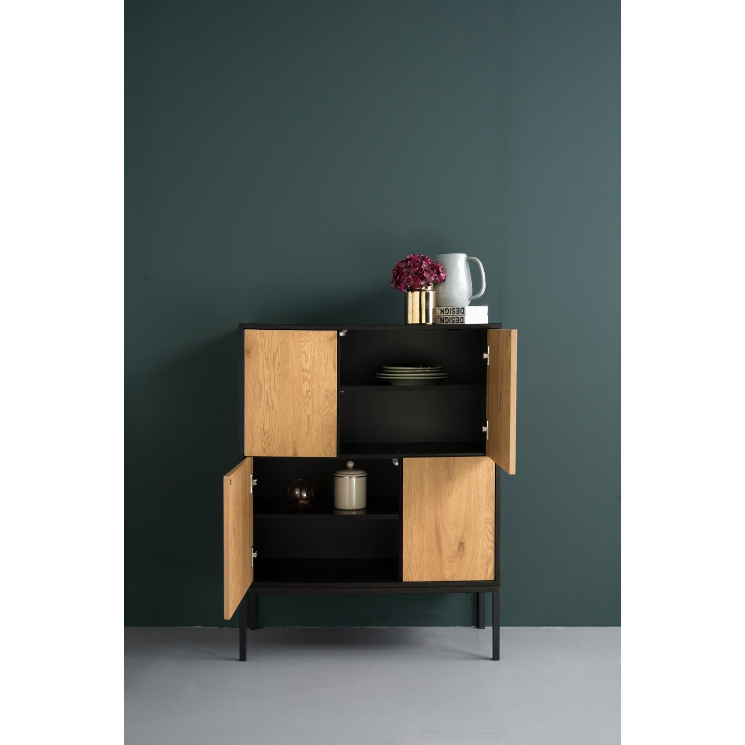 馬來西亞原裝進口實木傢俬 - LU系列 - SLIGO高身儲物邊櫃