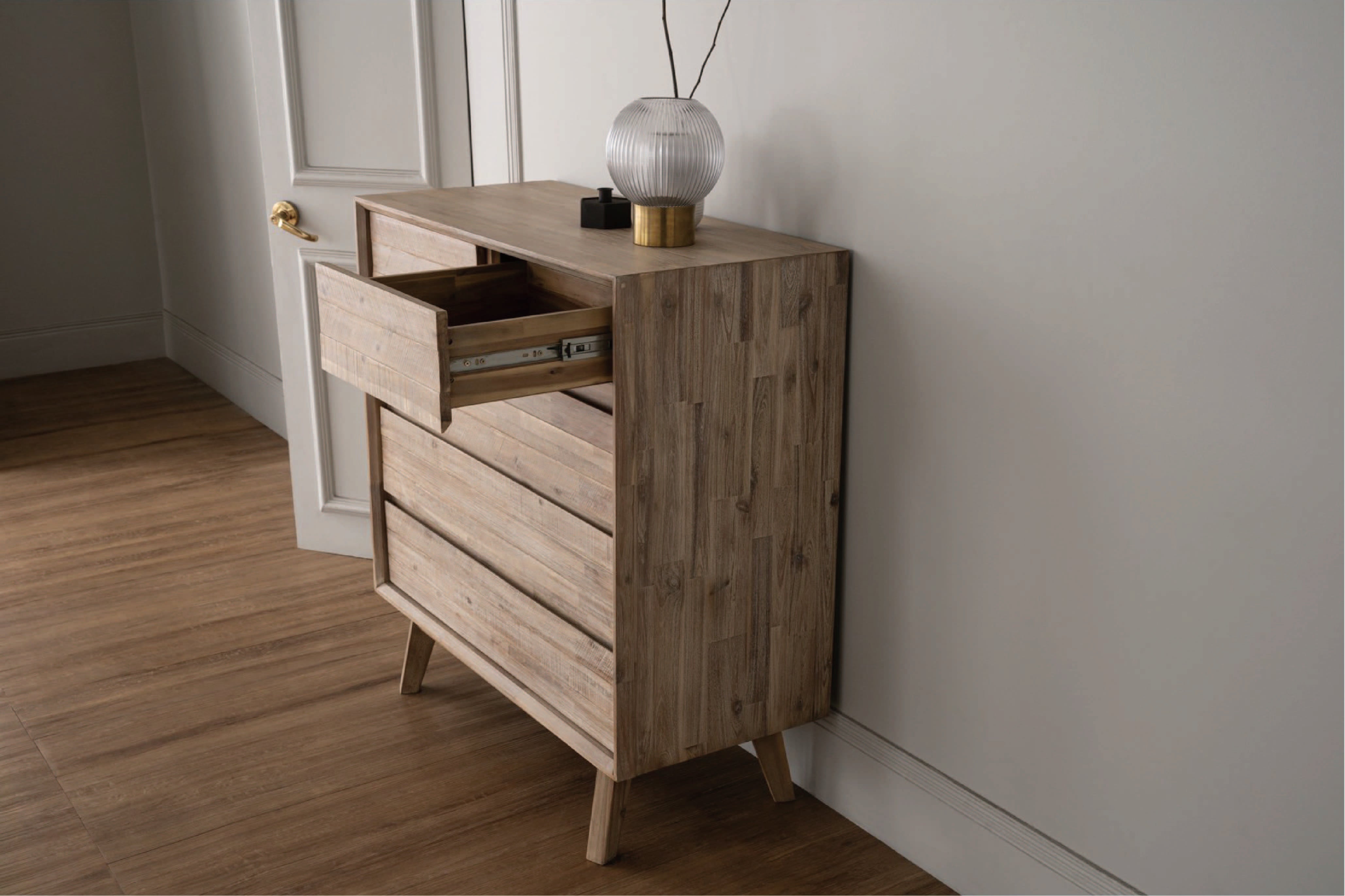 馬來西亞原裝進口實木傢俬 - F系列 - Millai米萊高身邊櫃