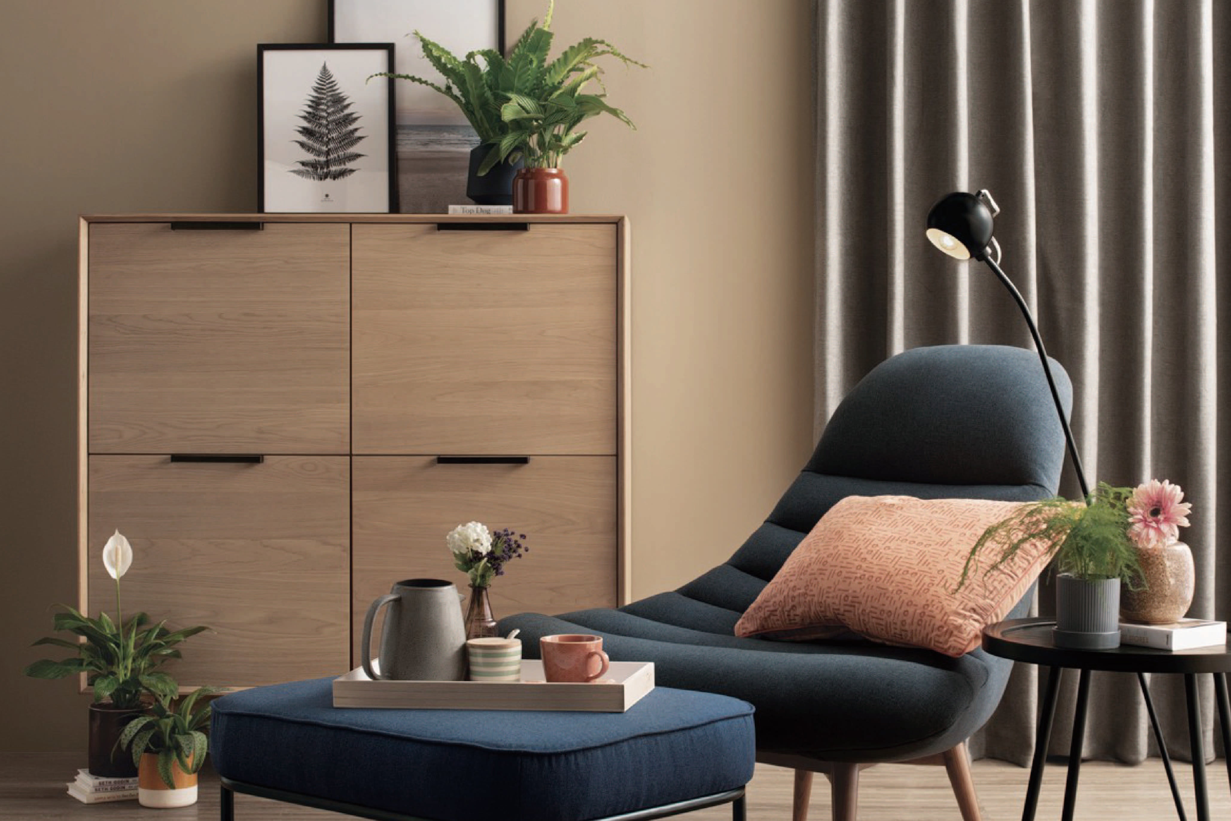 馬來西亞原裝進口實木傢俬 - LU系列 - NOUD 1.2米儲物邊櫃