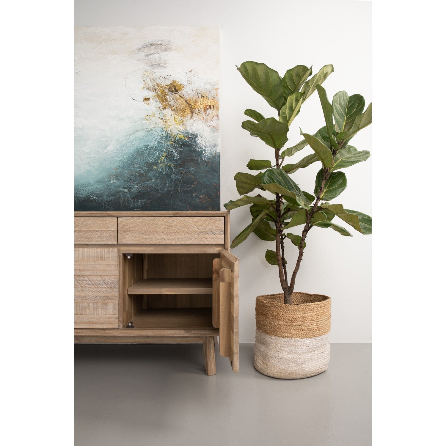 馬來西亞原裝進口實木傢俬 - F系列 - Millai米萊邊櫃