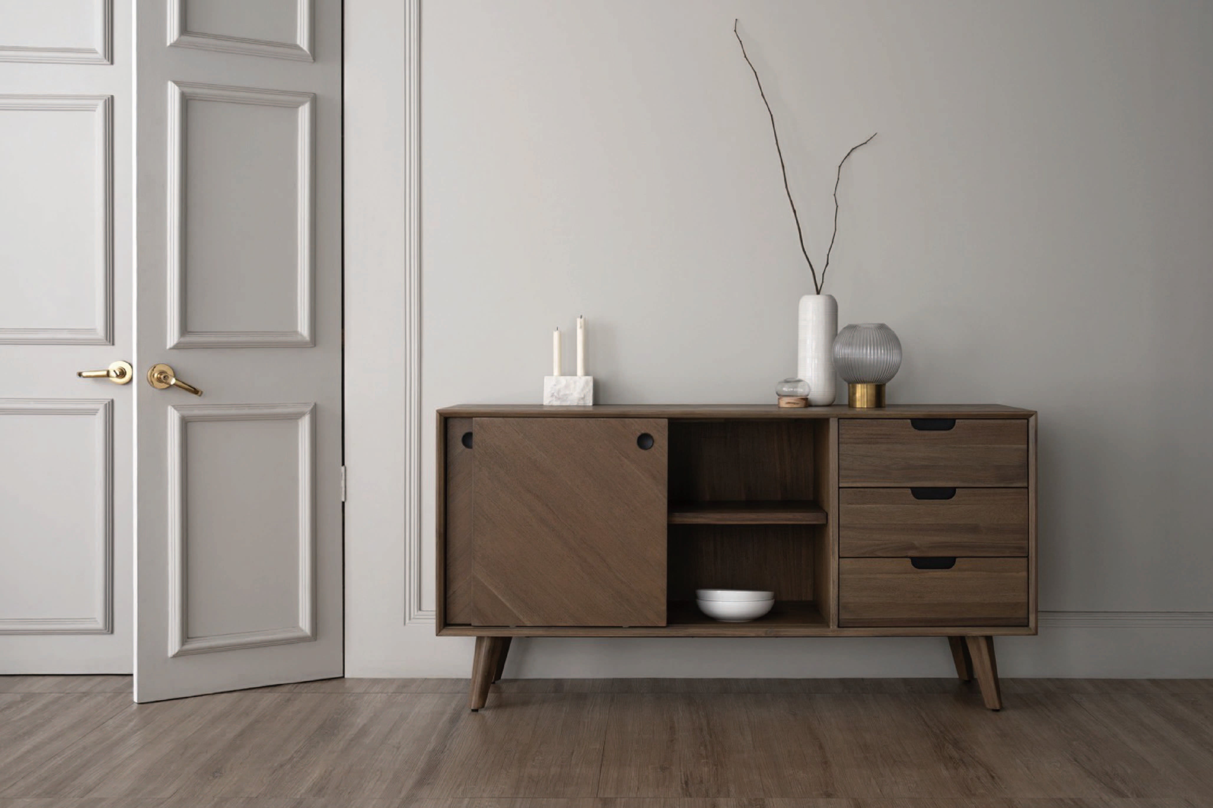 馬來西亞原裝進口實木傢俬 - F系列 - Neo尼奧邊櫃 (1.6米)