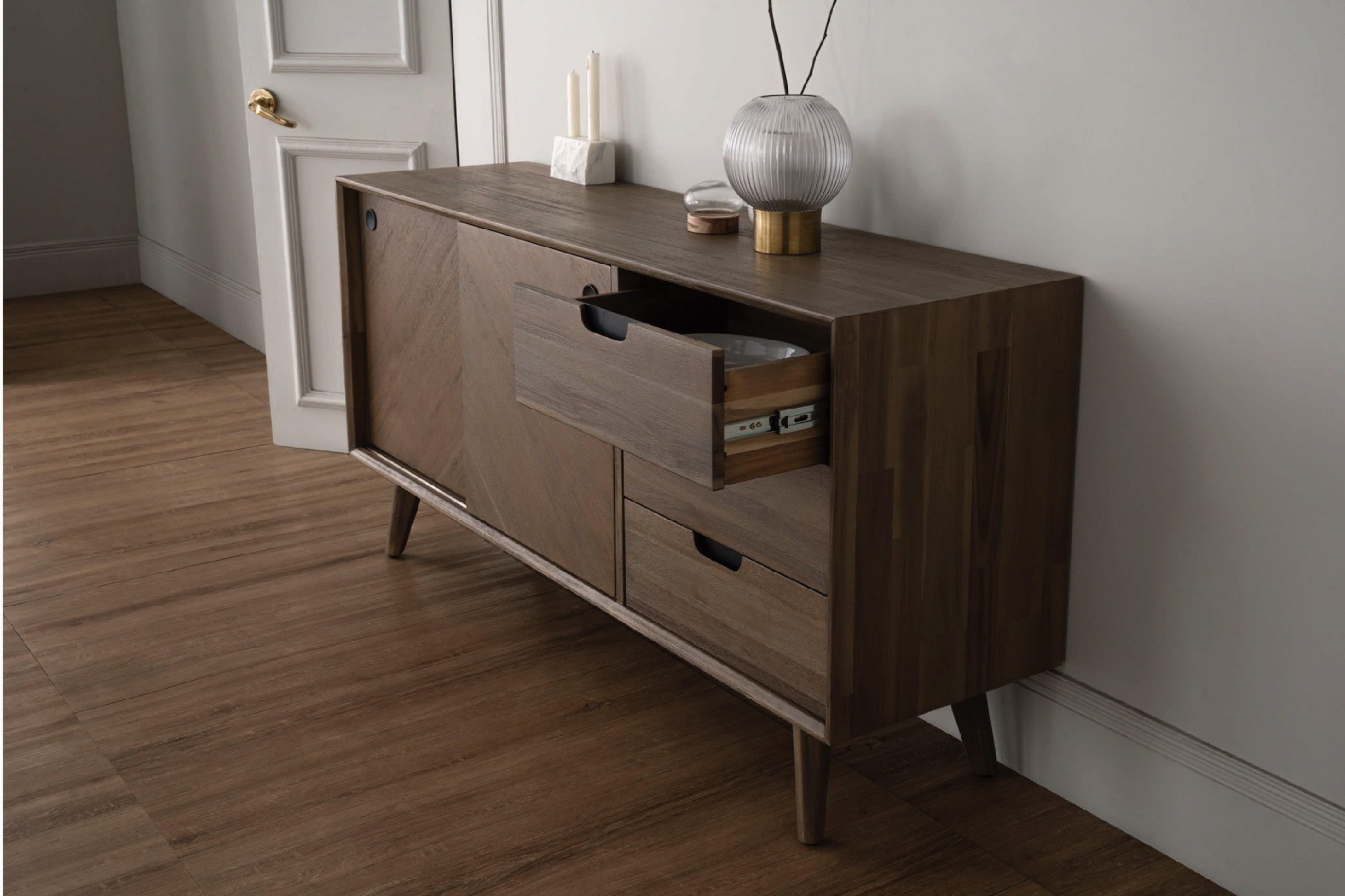 馬來西亞原裝進口實木傢俬 - F系列 - Neo尼奧邊櫃 (1.6米)