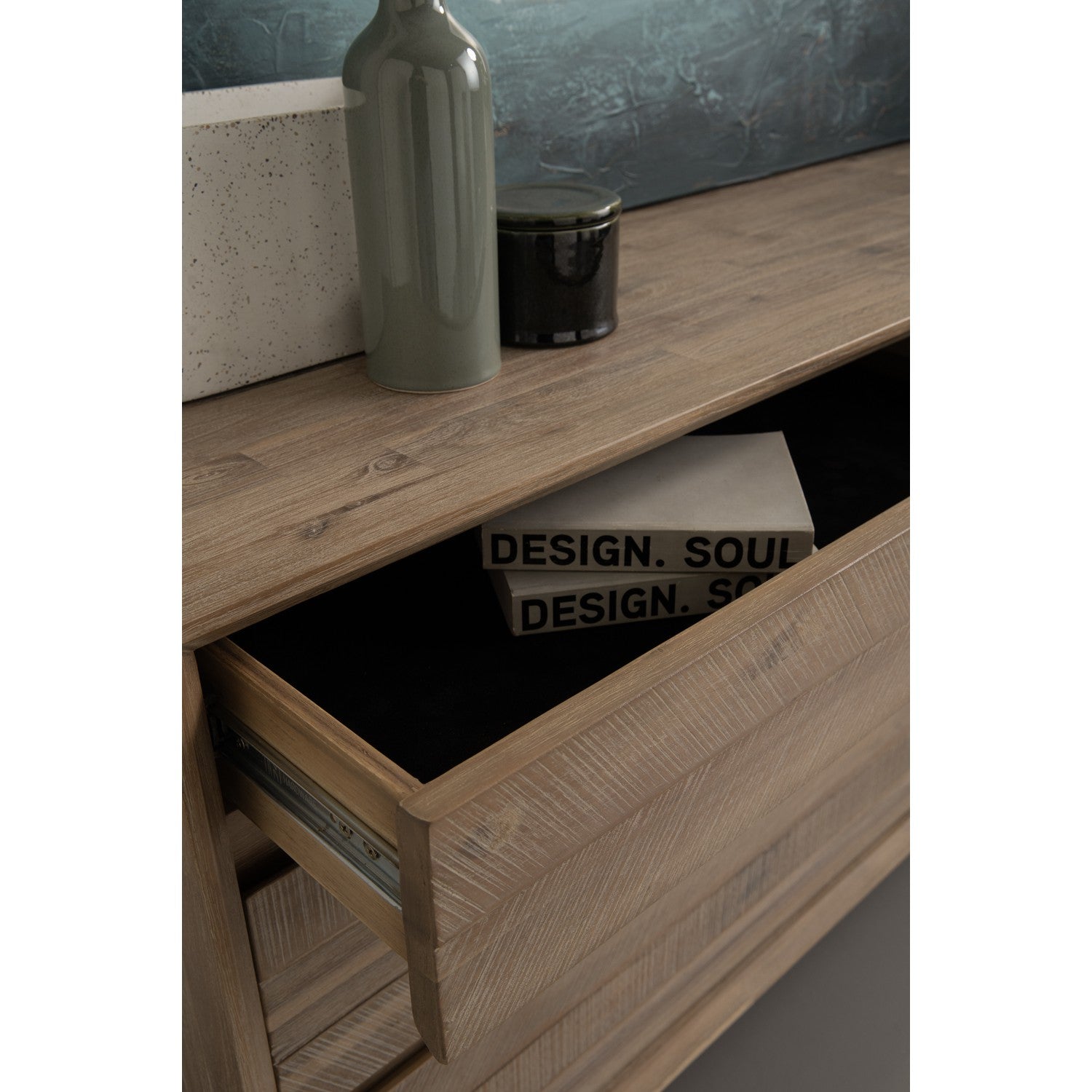 馬來西亞原裝進口實木傢俬 - F系列 - Millai米萊六門儲物組合側櫃