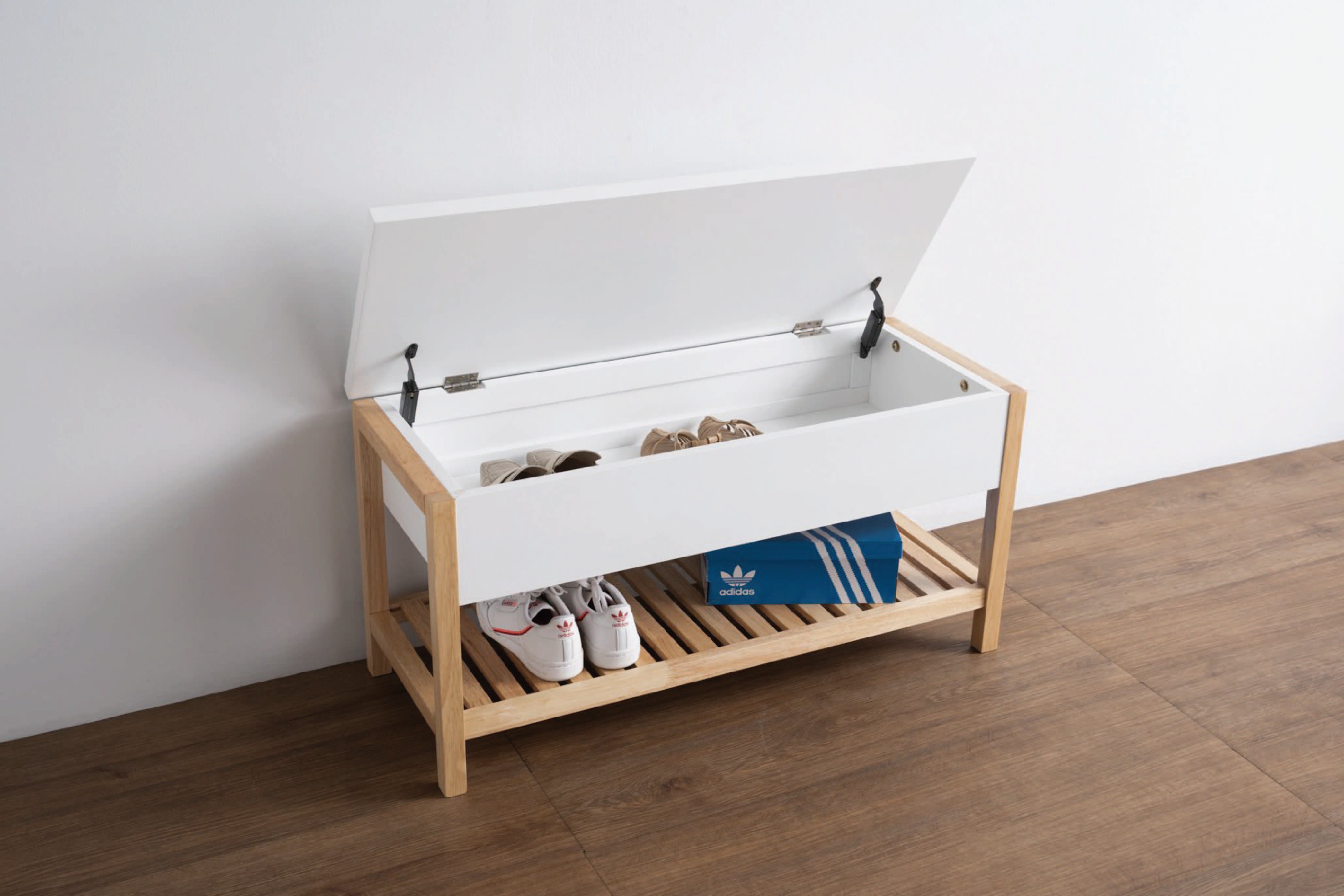 馬來西亞原裝進口實木傢俬 - LU系列 - GOVERT儲物長凳