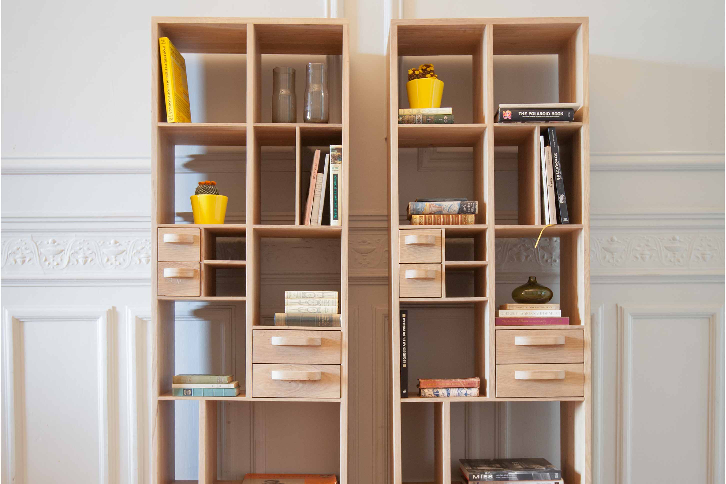 比利時原裝進口實木傢俬 - 收納系列 - Pirouette系列橡木書架