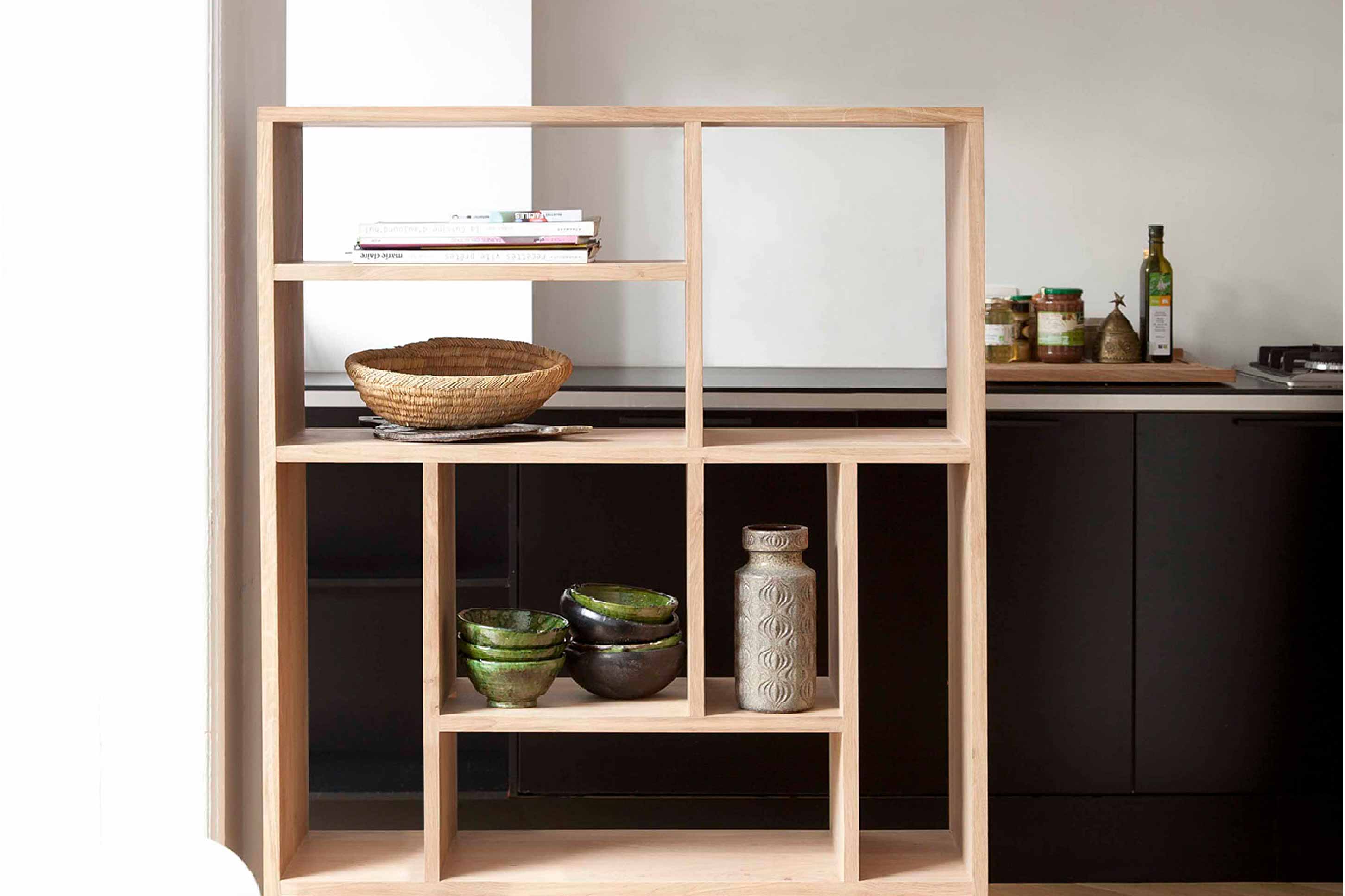 比利時原裝進口實木傢俬 - 收納系列 - 橡木M形置物架