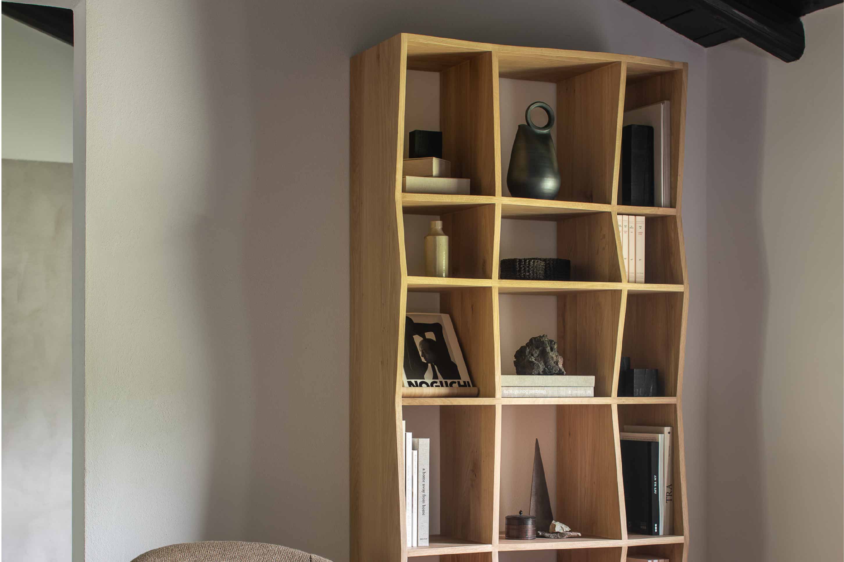 比利時原裝進口實木傢俬 - 收納系列 - 橡木Z形置物架