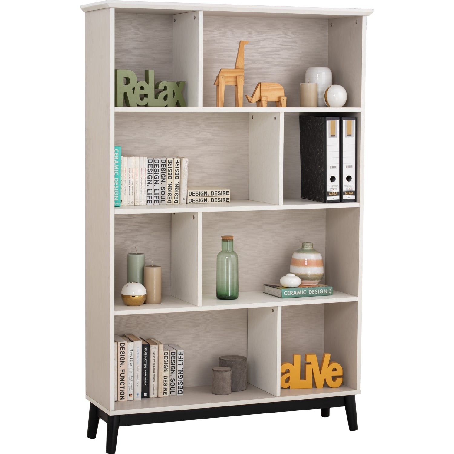 馬來西亞原裝進口實木傢俬 - NZ系列 - HOWELL高身書櫃