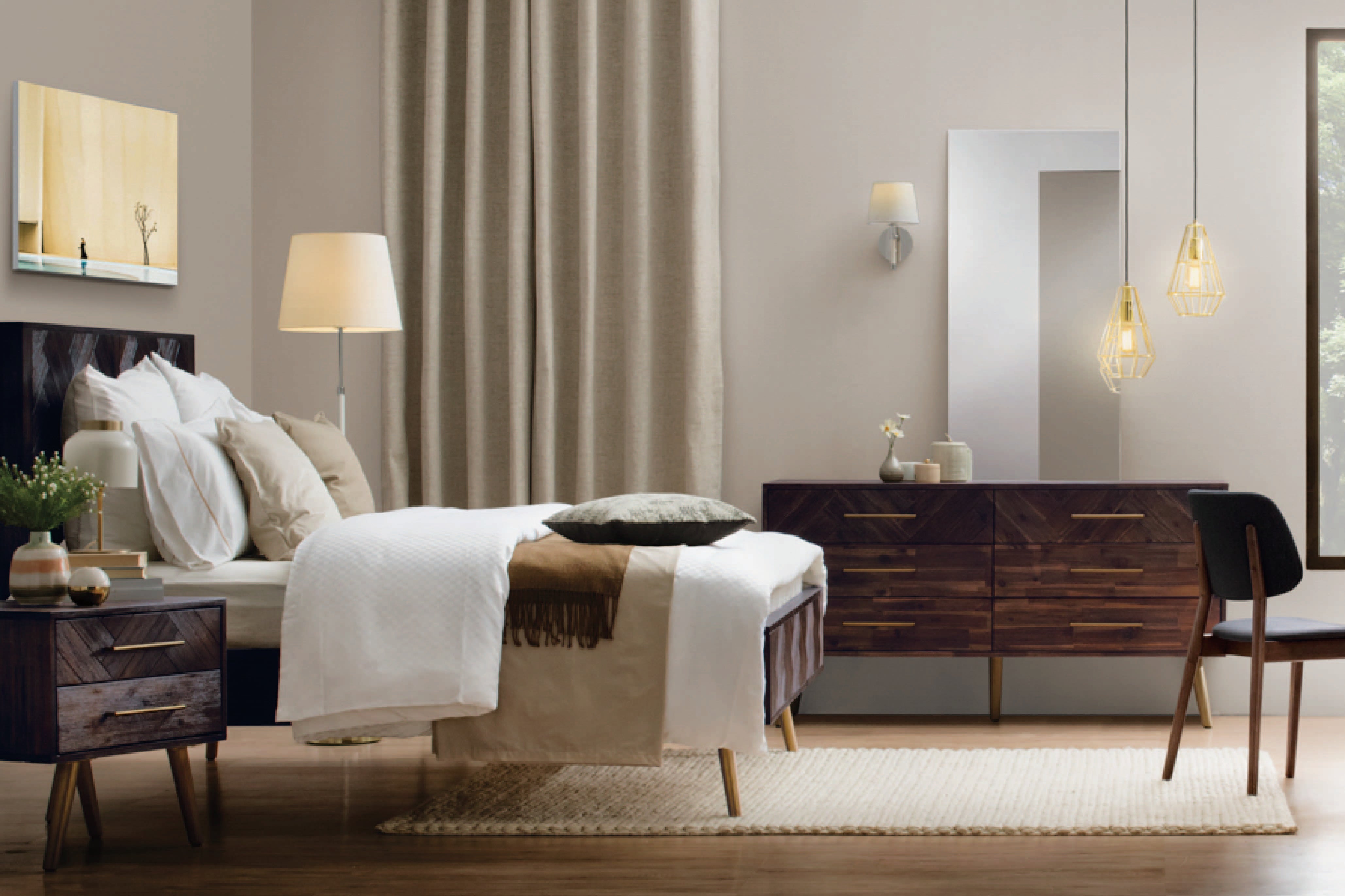 馬來西亞原裝進口實木傢俬 - F系列 - Birmingham雙人床架