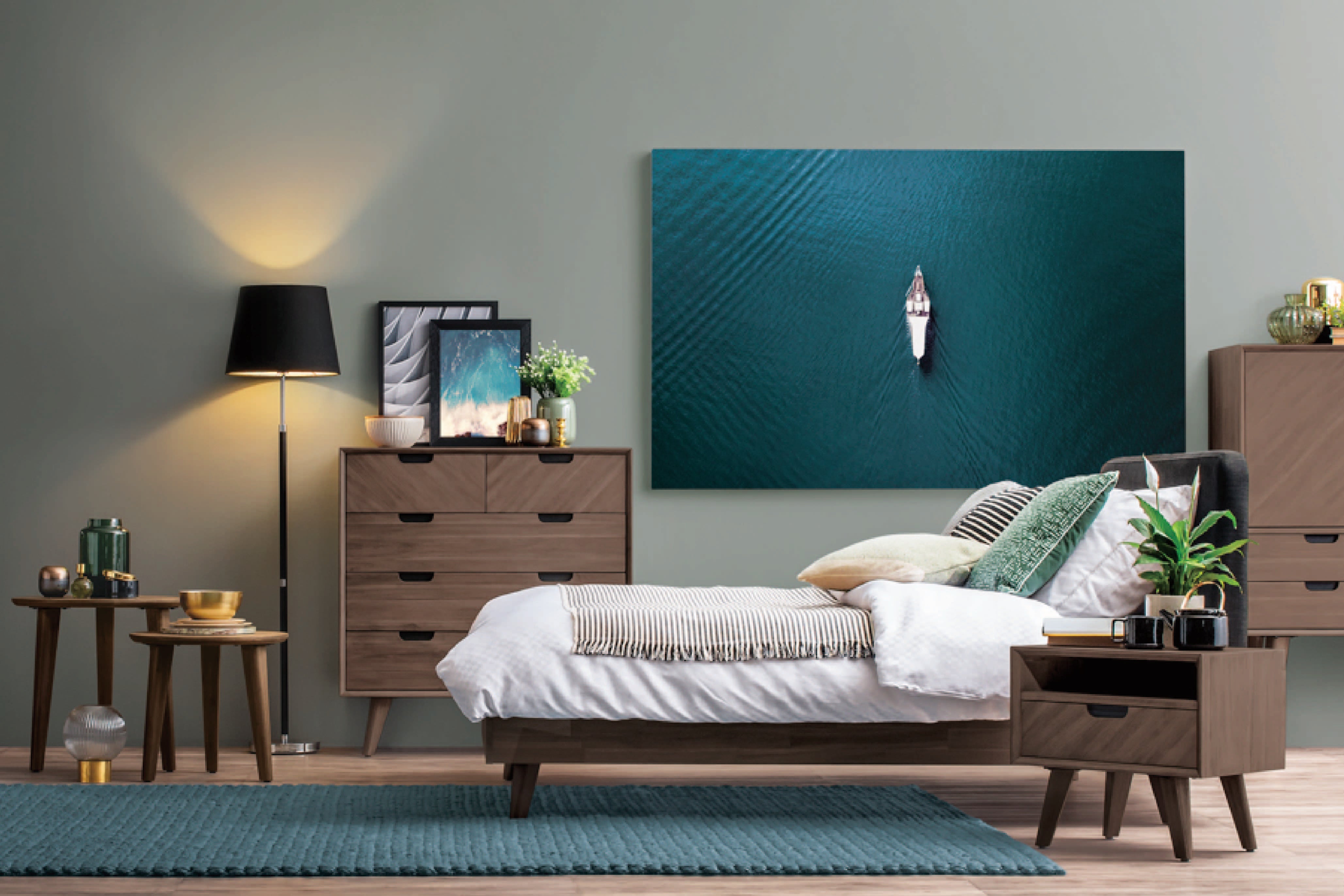 馬來西亞原裝進口實木傢俬 - F系列 - Neo奧雙人床架 (Queen Size)