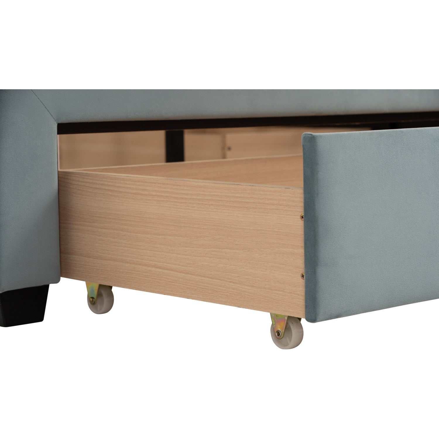 馬來西亞原裝進口實木傢俬 - NZ系列 - MILLAU雙人床架連抽屜 (Queen Size)