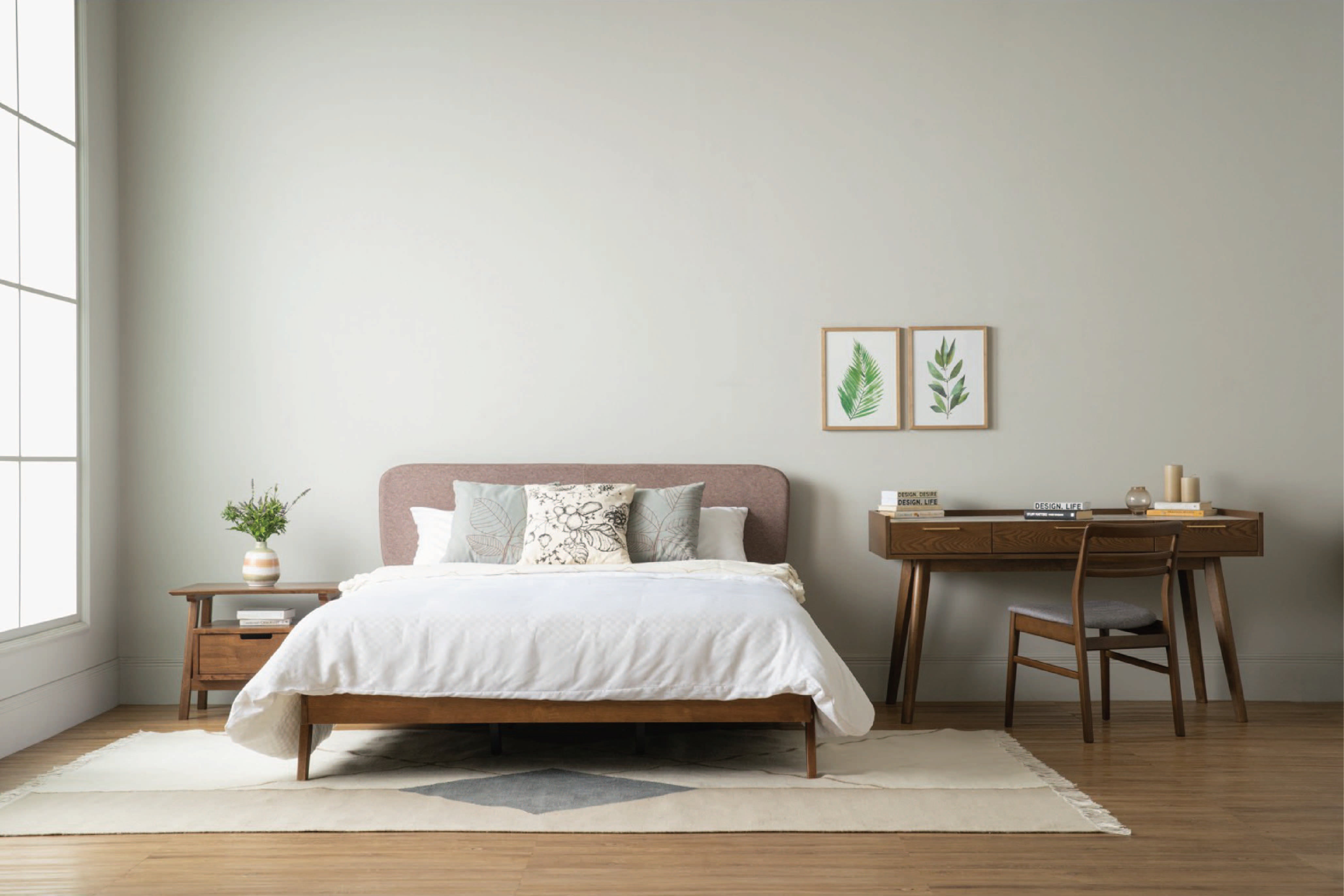 馬來西亞原裝進口實木傢俬 - NZ系列 - LAGOON雙人床架 (Queen Size)