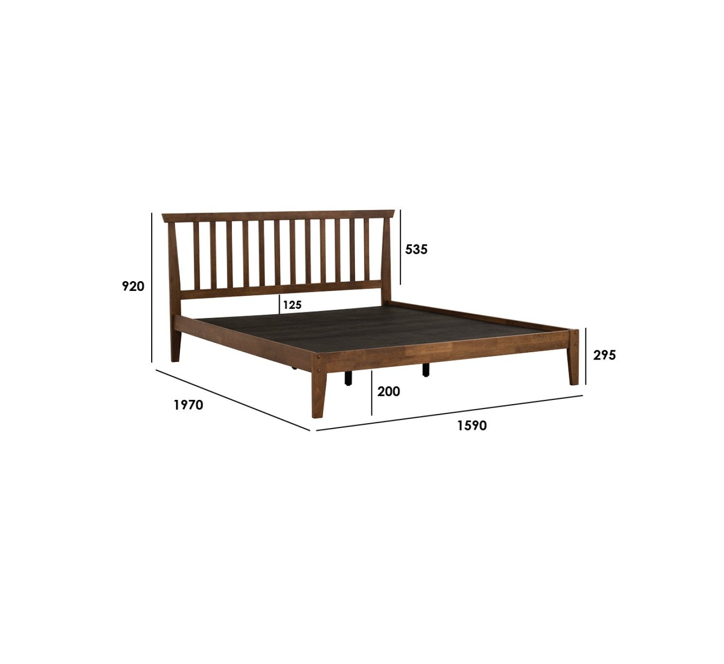 馬來西亞原裝進口實木傢俬 - NZ系列 - TOLEDO雙人床架 (Queen Size)