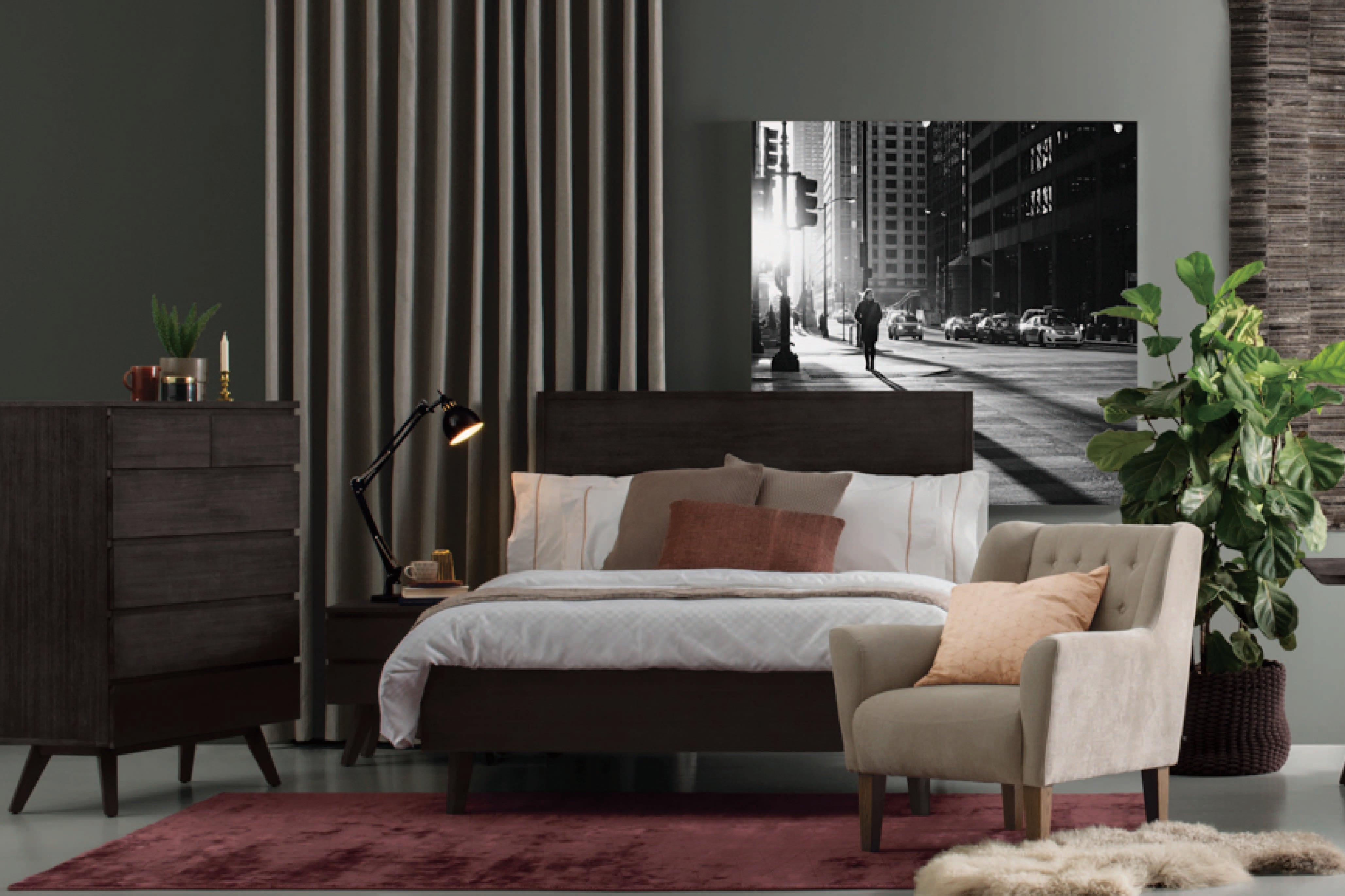 馬來西亞原裝進口實木傢俬 - F系列 - Perth珀斯雙人床架